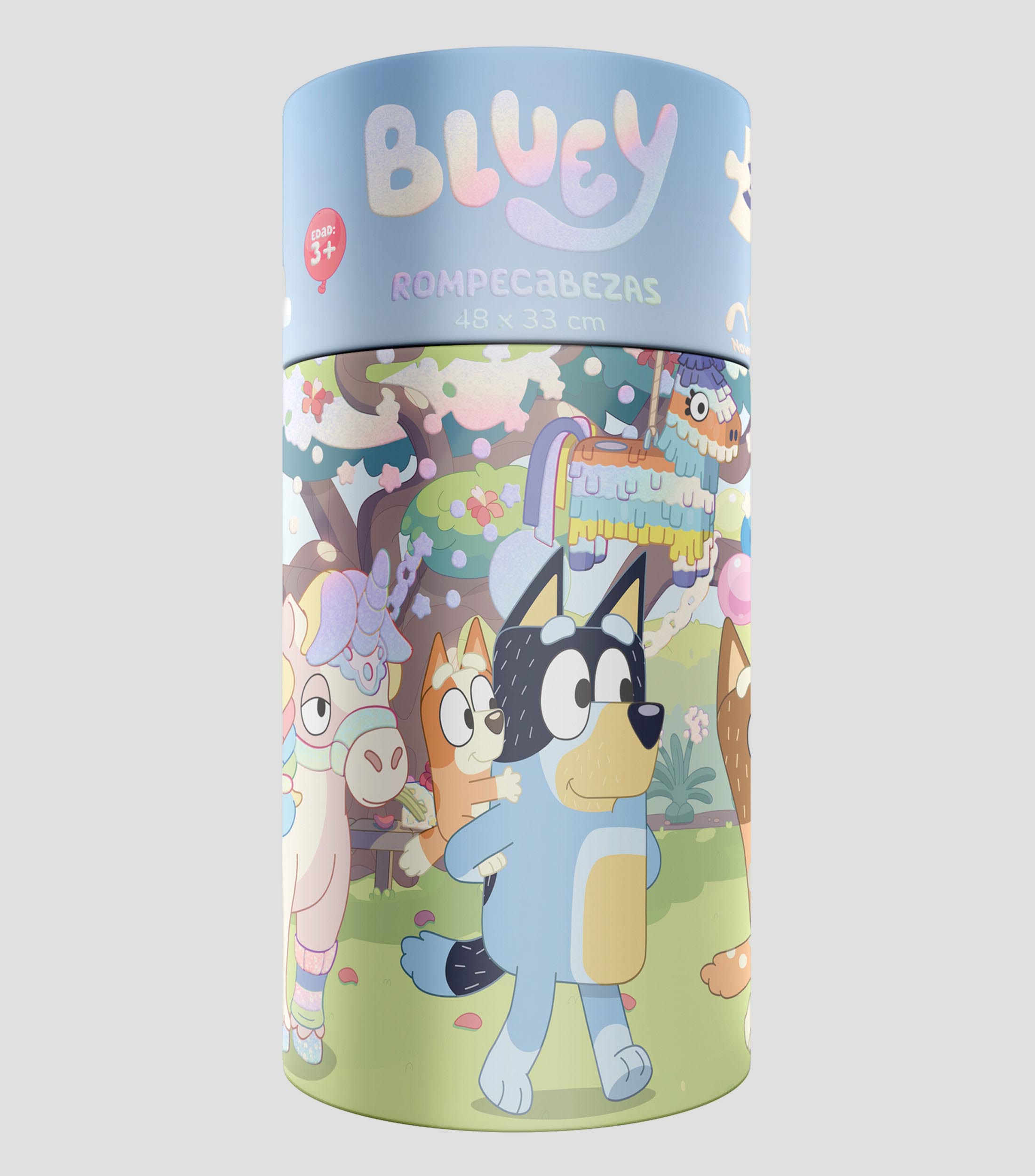 Rompecabezas Infantil Bluey Cilindro