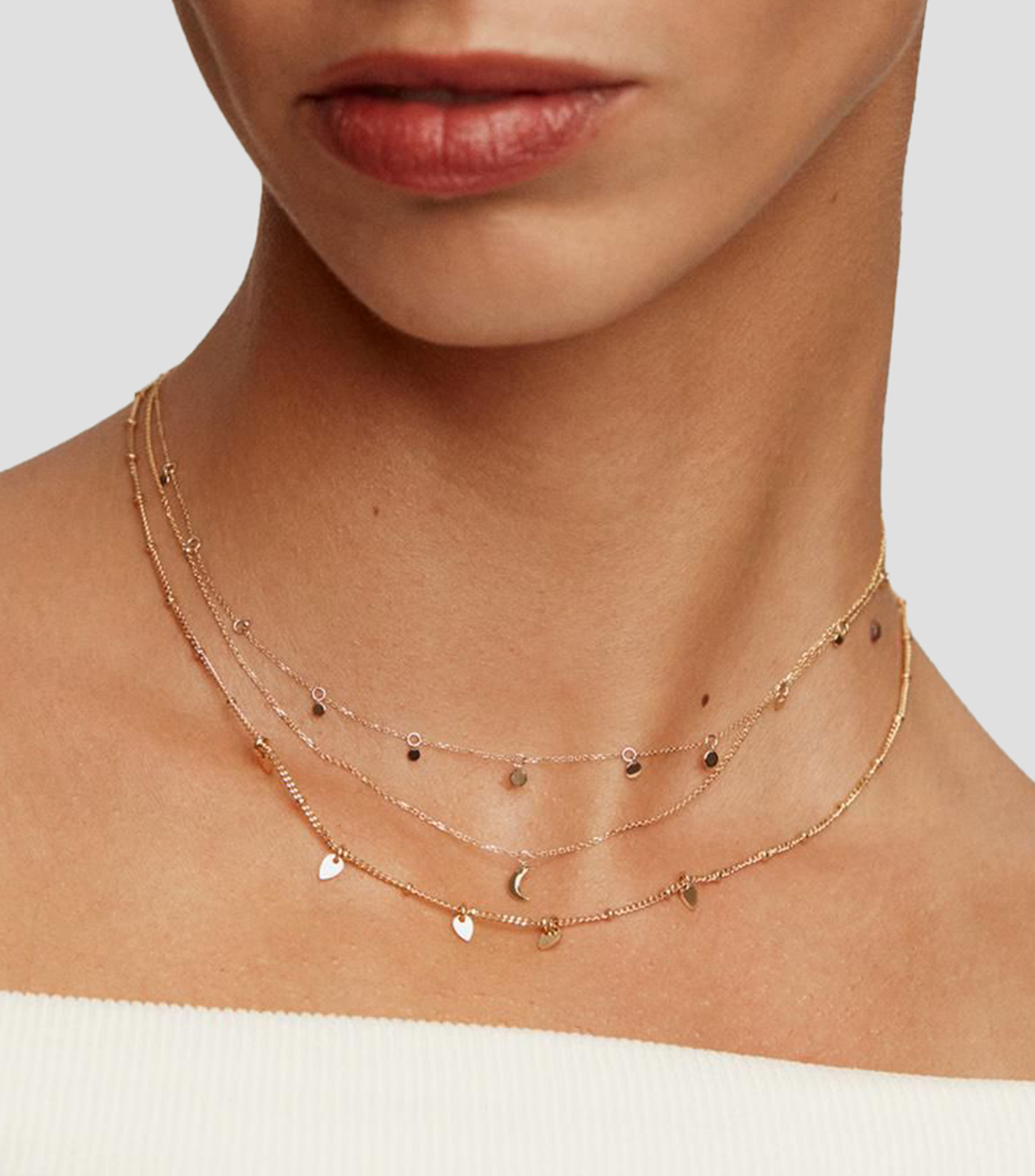 Collar en oro amarillo de 9 kilates Goldie Mujer