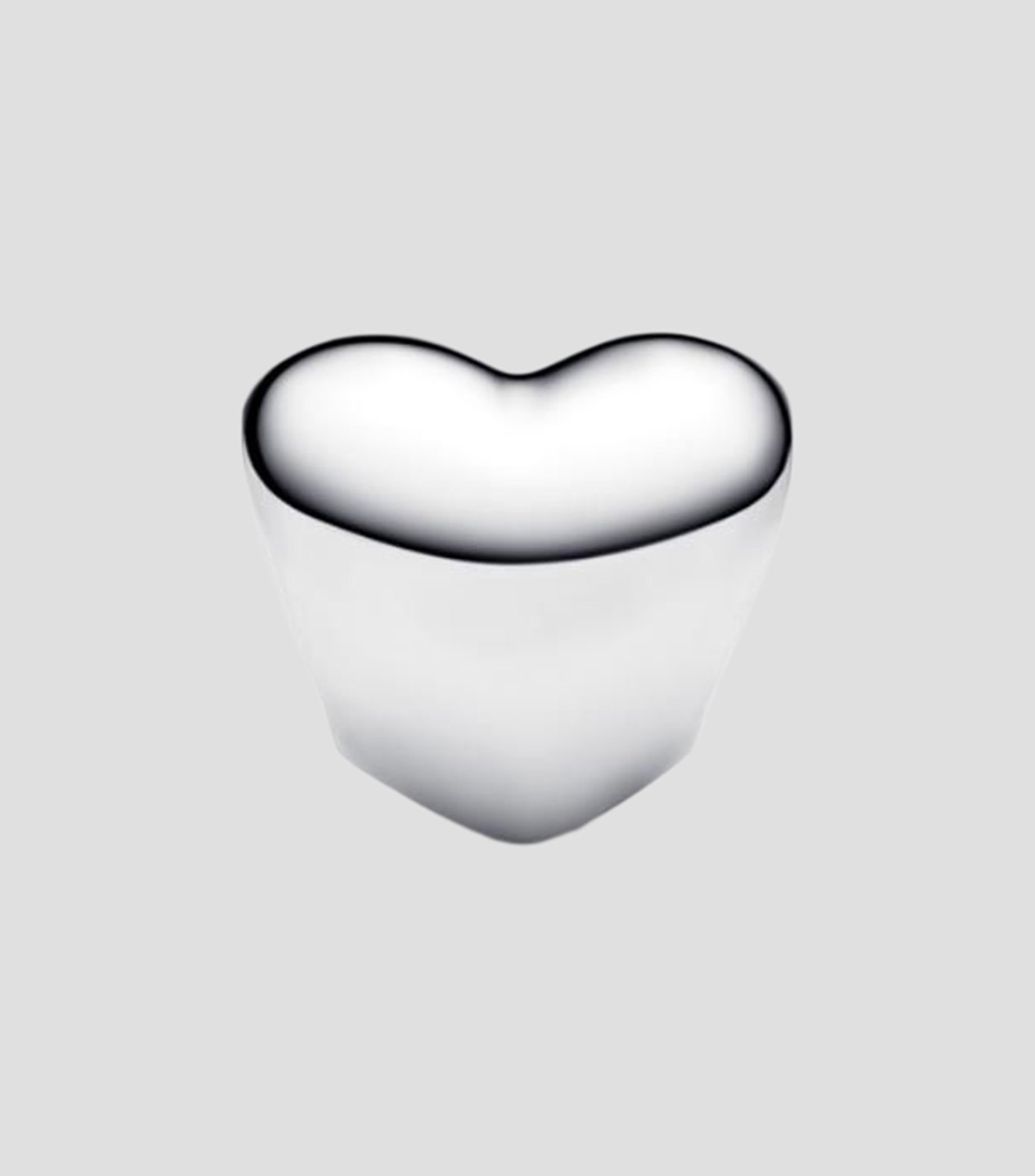 Charm Heart Mini en plata Mujer