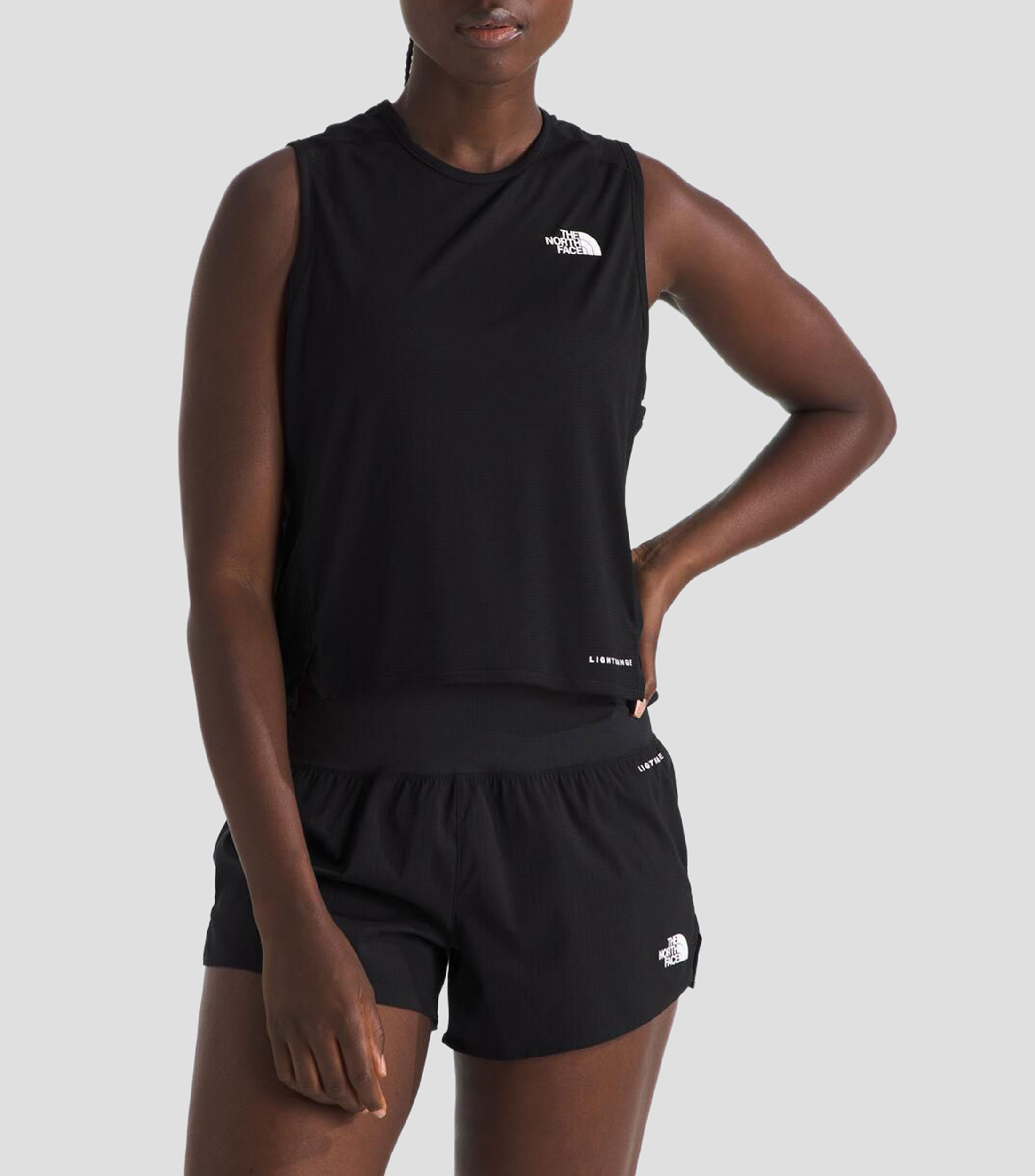 Tank top para entrenamiento Sunriser cuello redondo sin mangas lisa Mujer