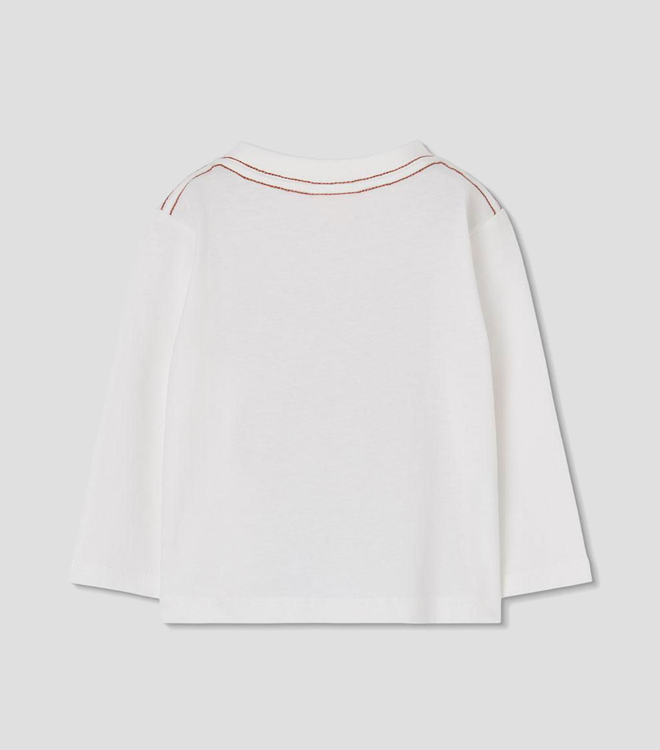 Playera cuello redondo manga larga con estampado Niños