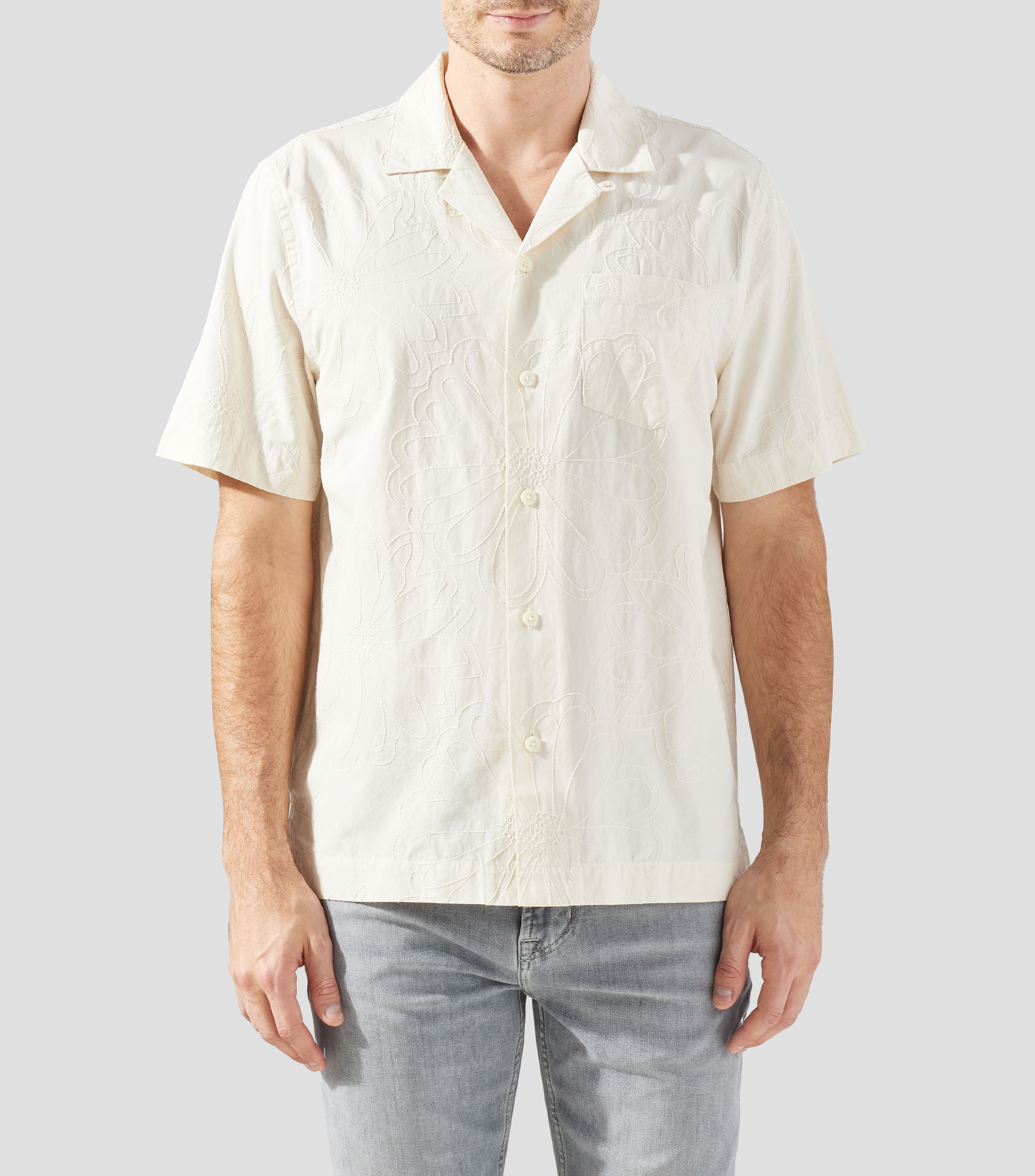 Camisa fantasía manga corta Hombre