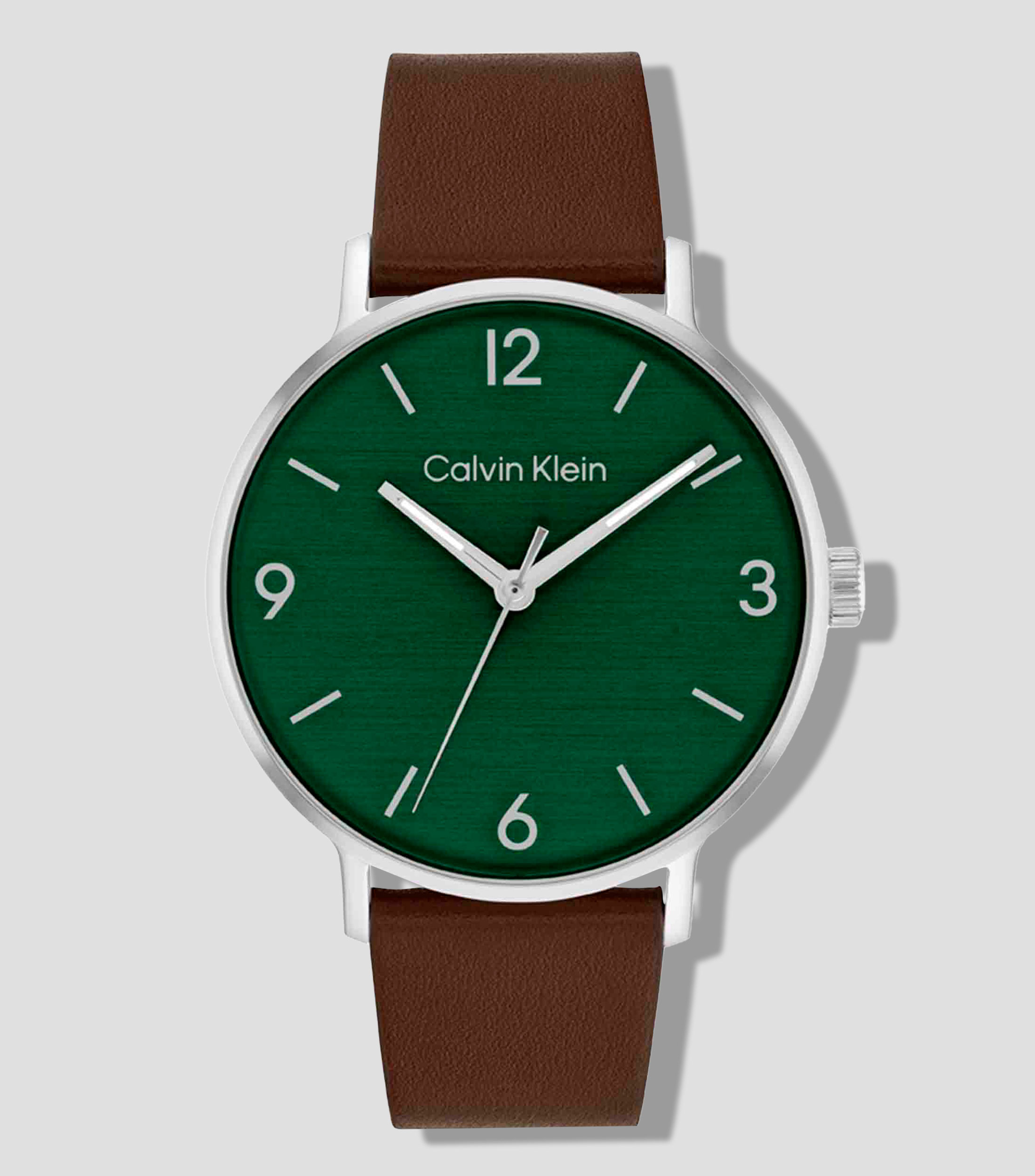 Reloj para Hombre Modern Casual Verde, Plateado