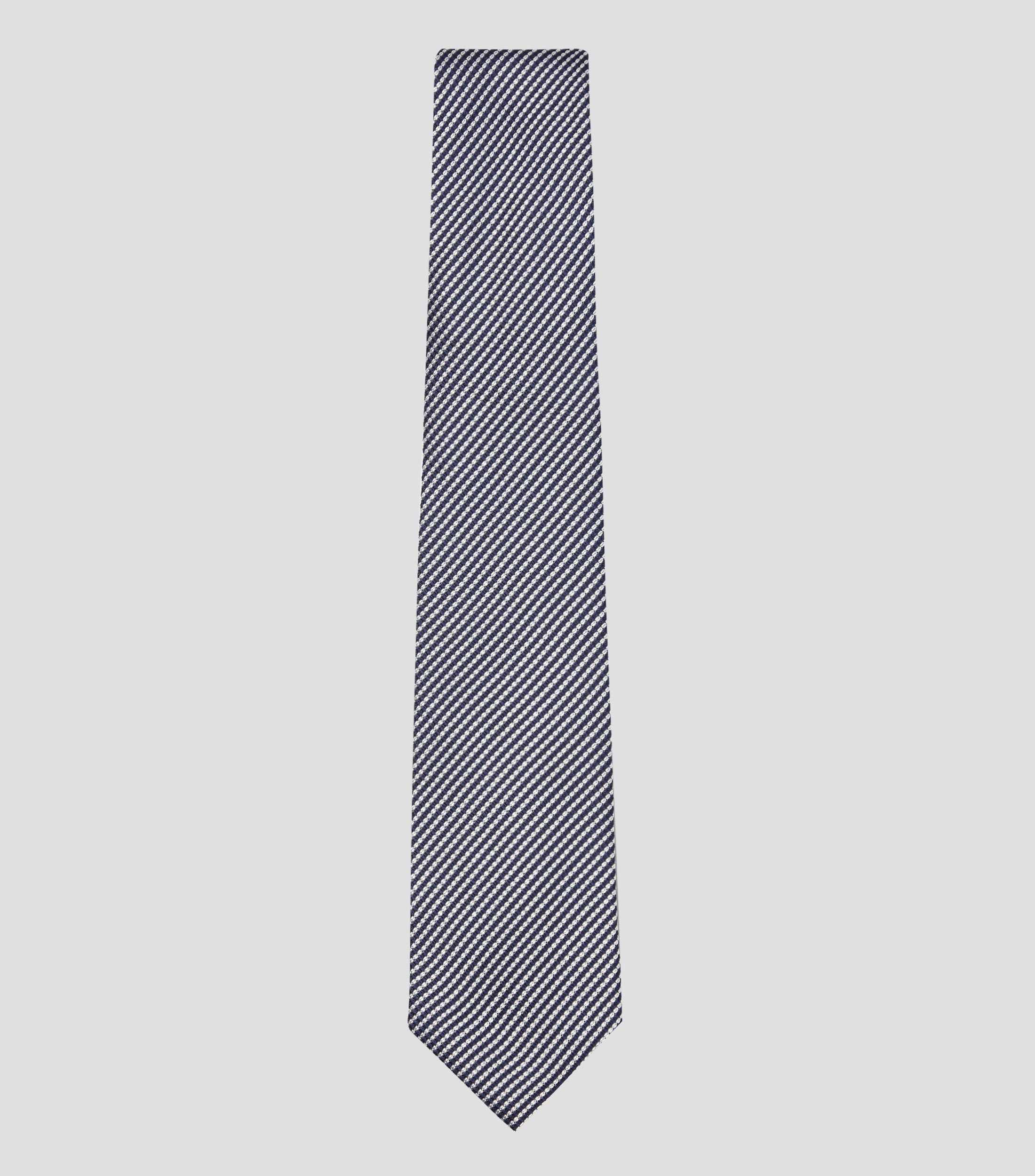 Corbata ancha de seda a rayas