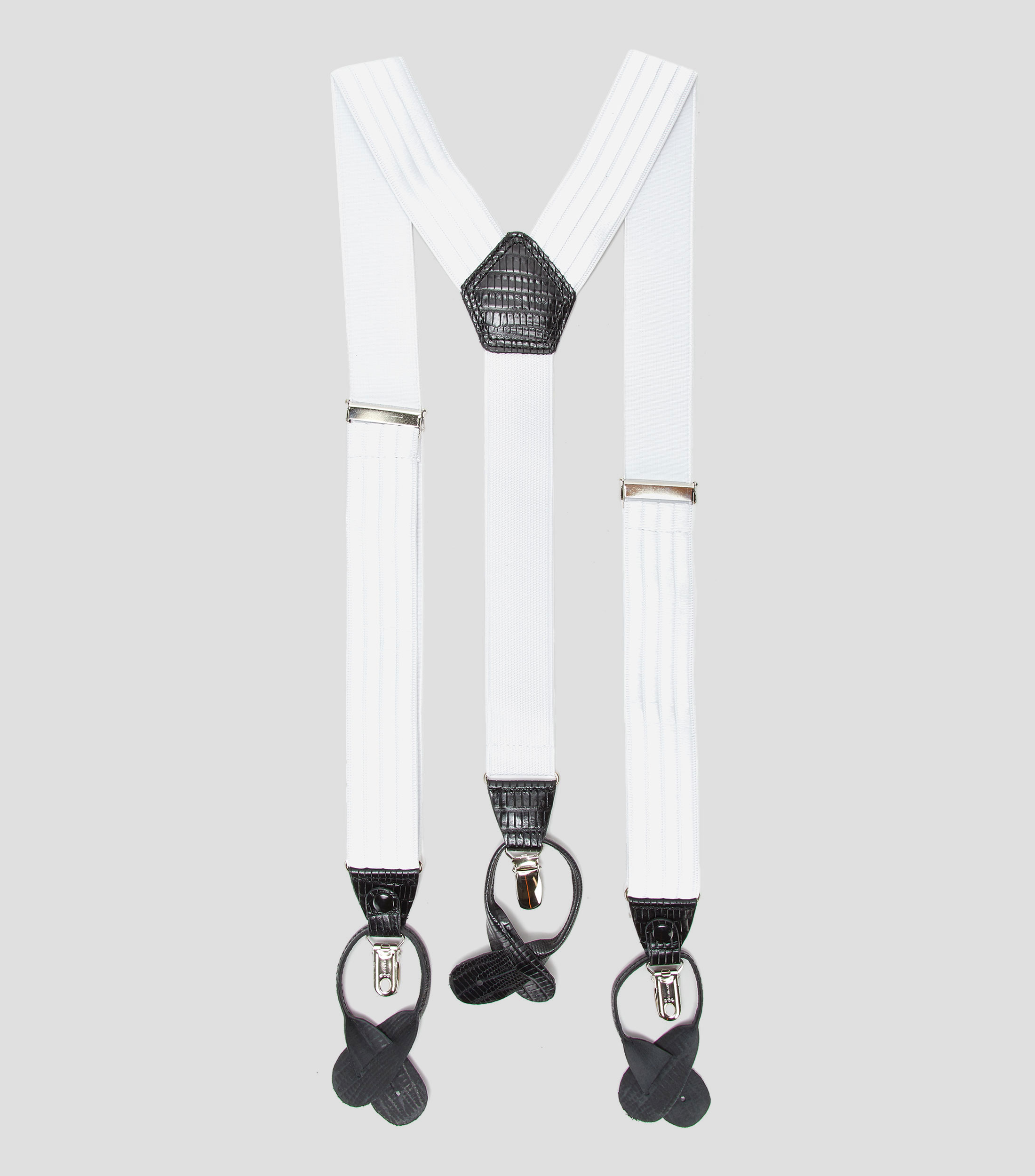 Tirantes en textil blanco Hombre