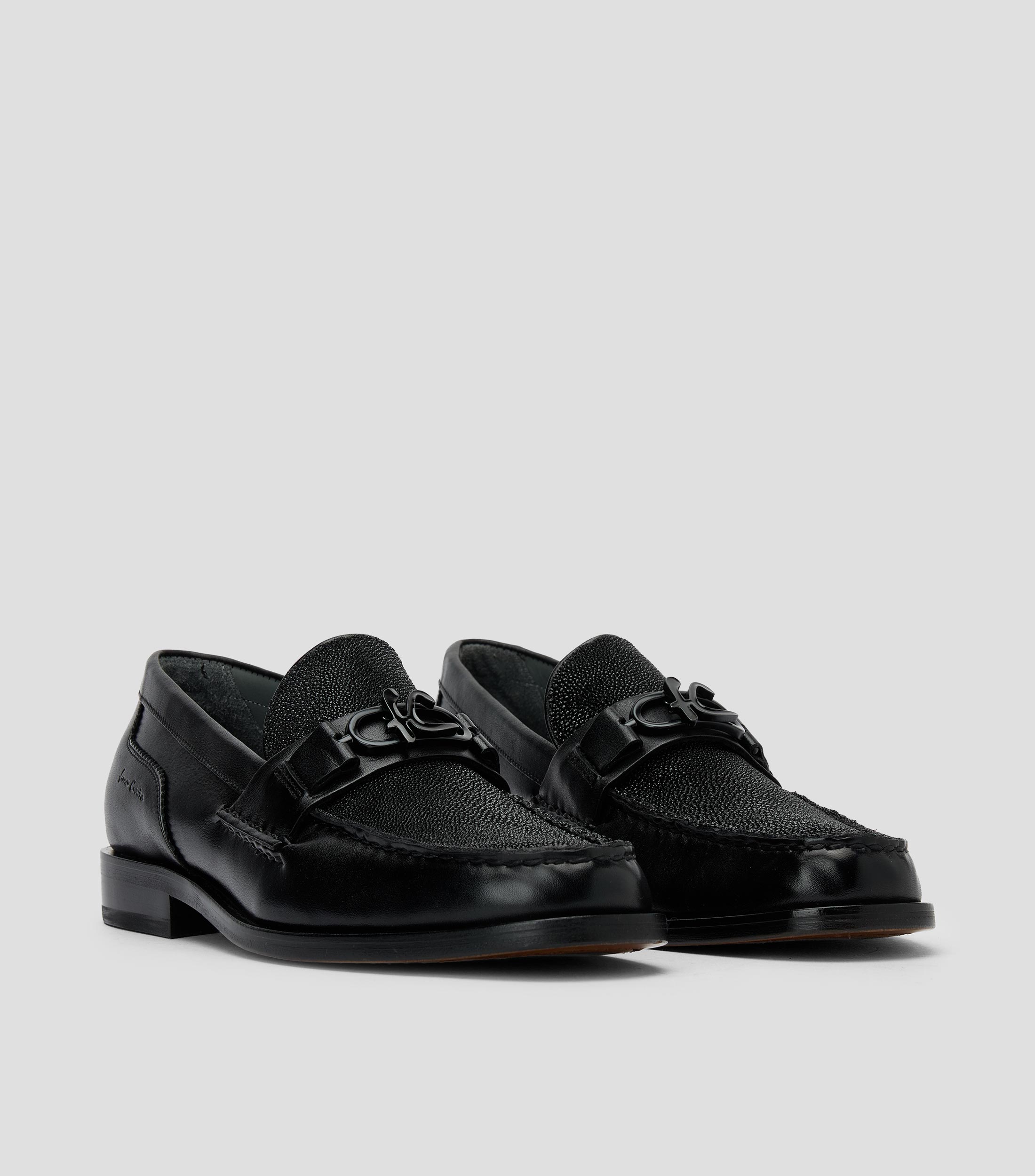 Mocasines en piel genuina de mantarraya Hombre