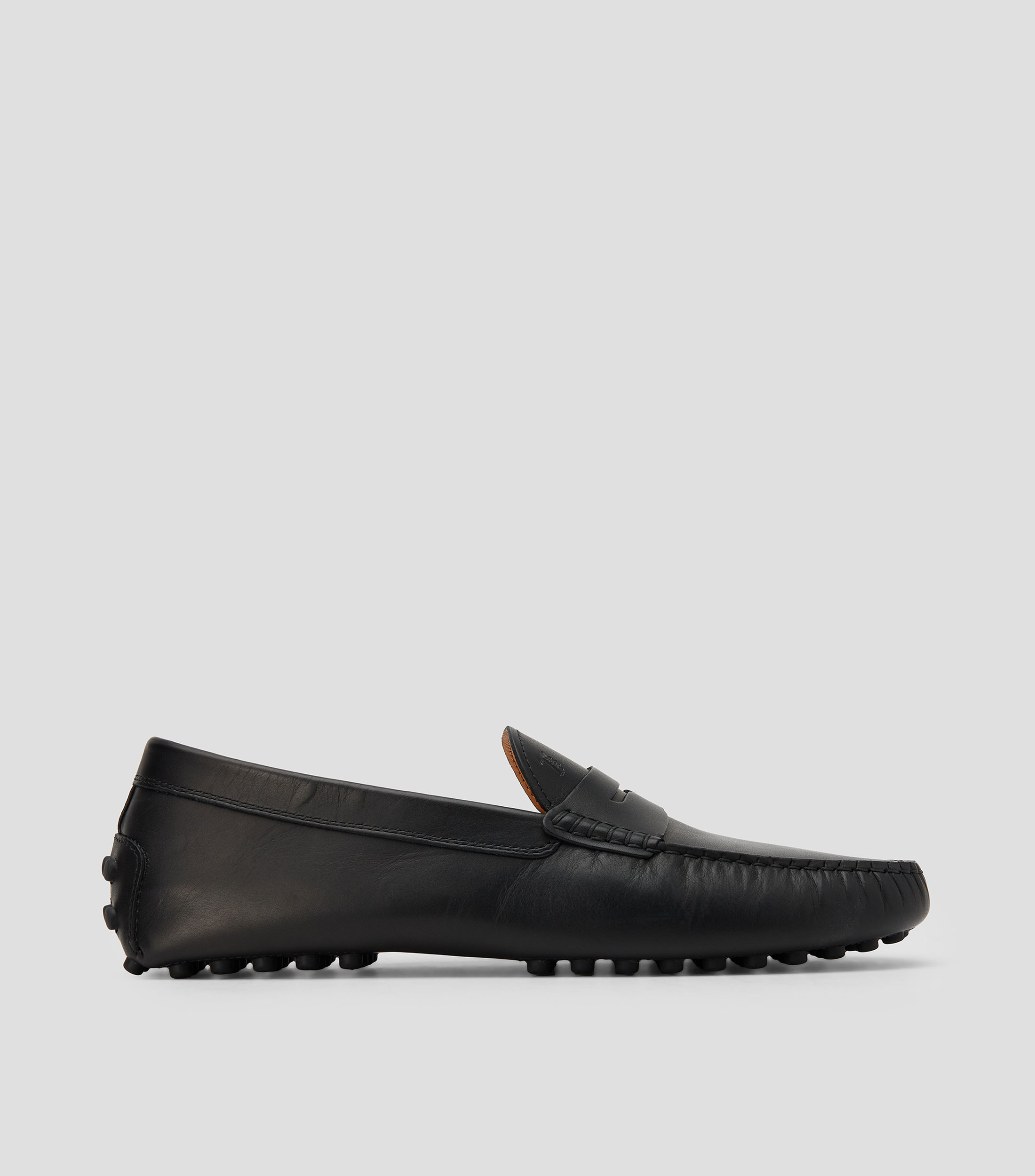 Mocasines Gommino en piel con cinta Hombre