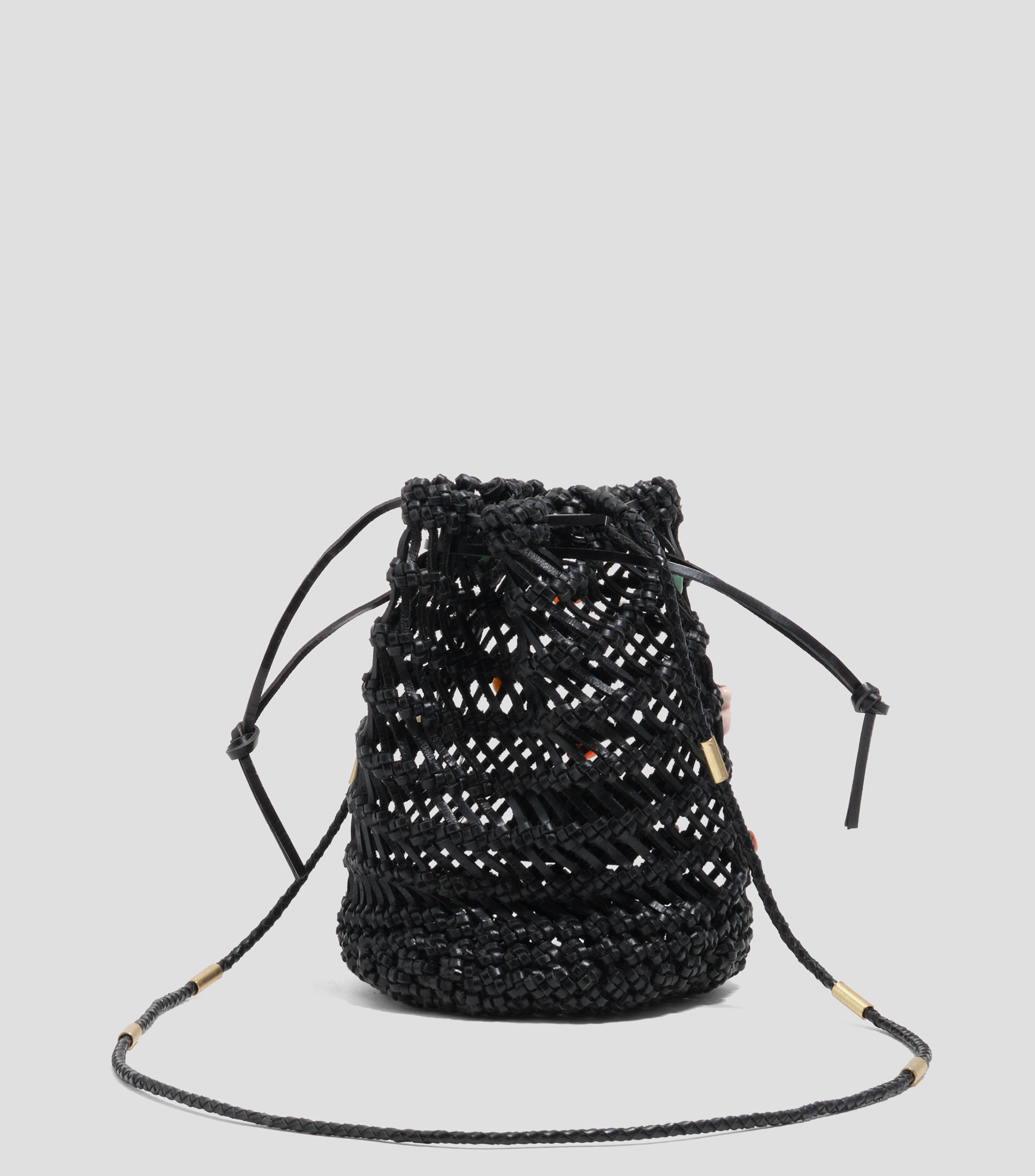 Bolsa crossbody en piel liso Mujer