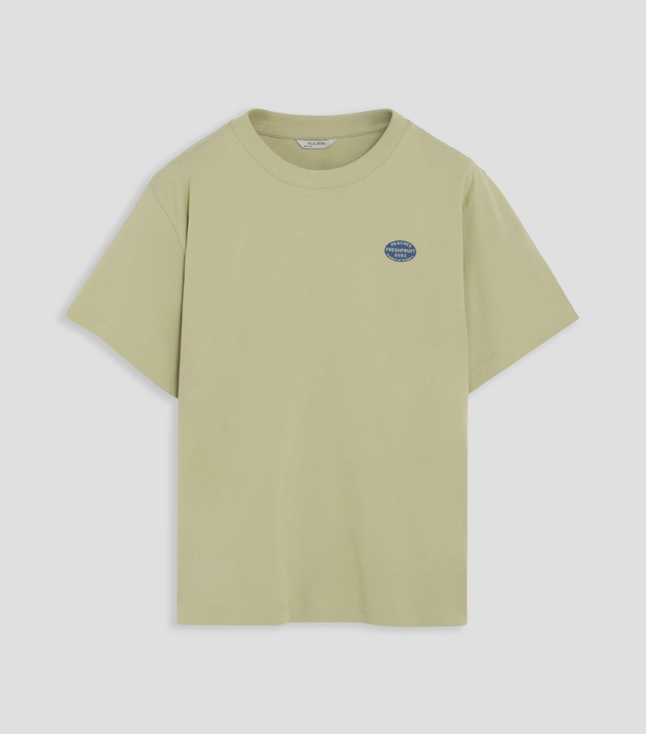Playera cuello redondo manga corta con estampado Hombre