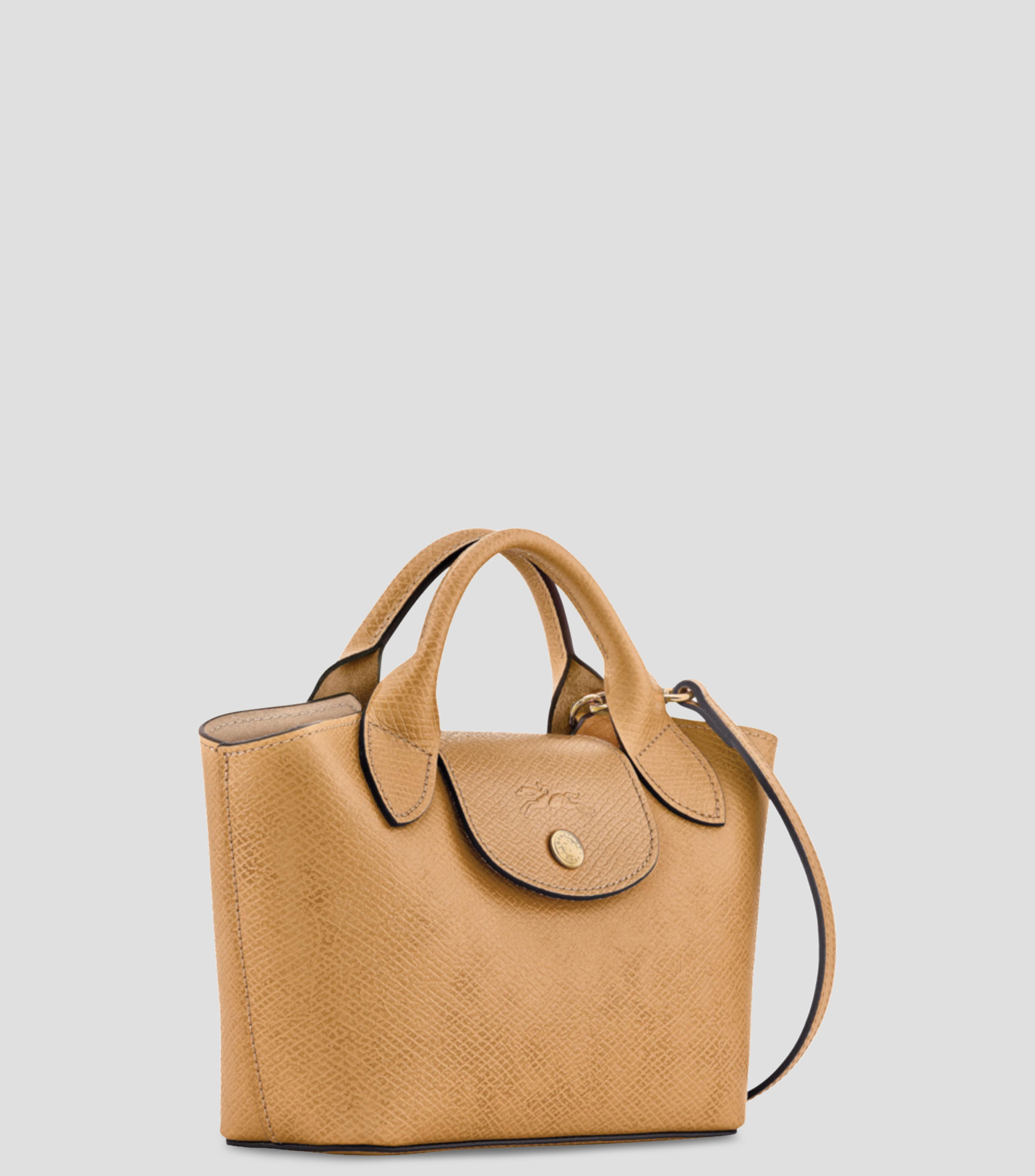 Bolsa crossbody lisa con detalle texturizado Mujer