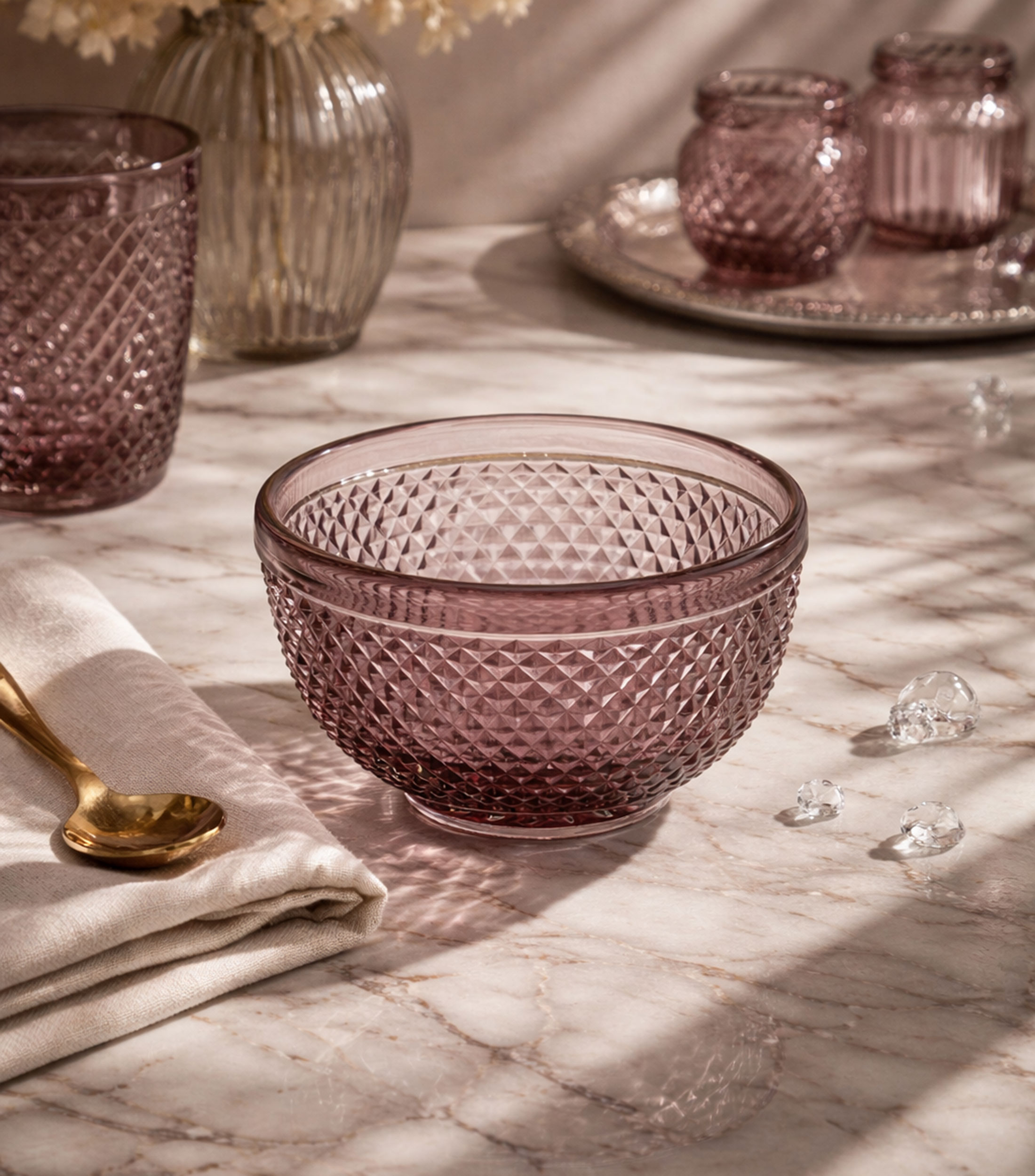 Bowl Pequena Rosa Bicos Rosa