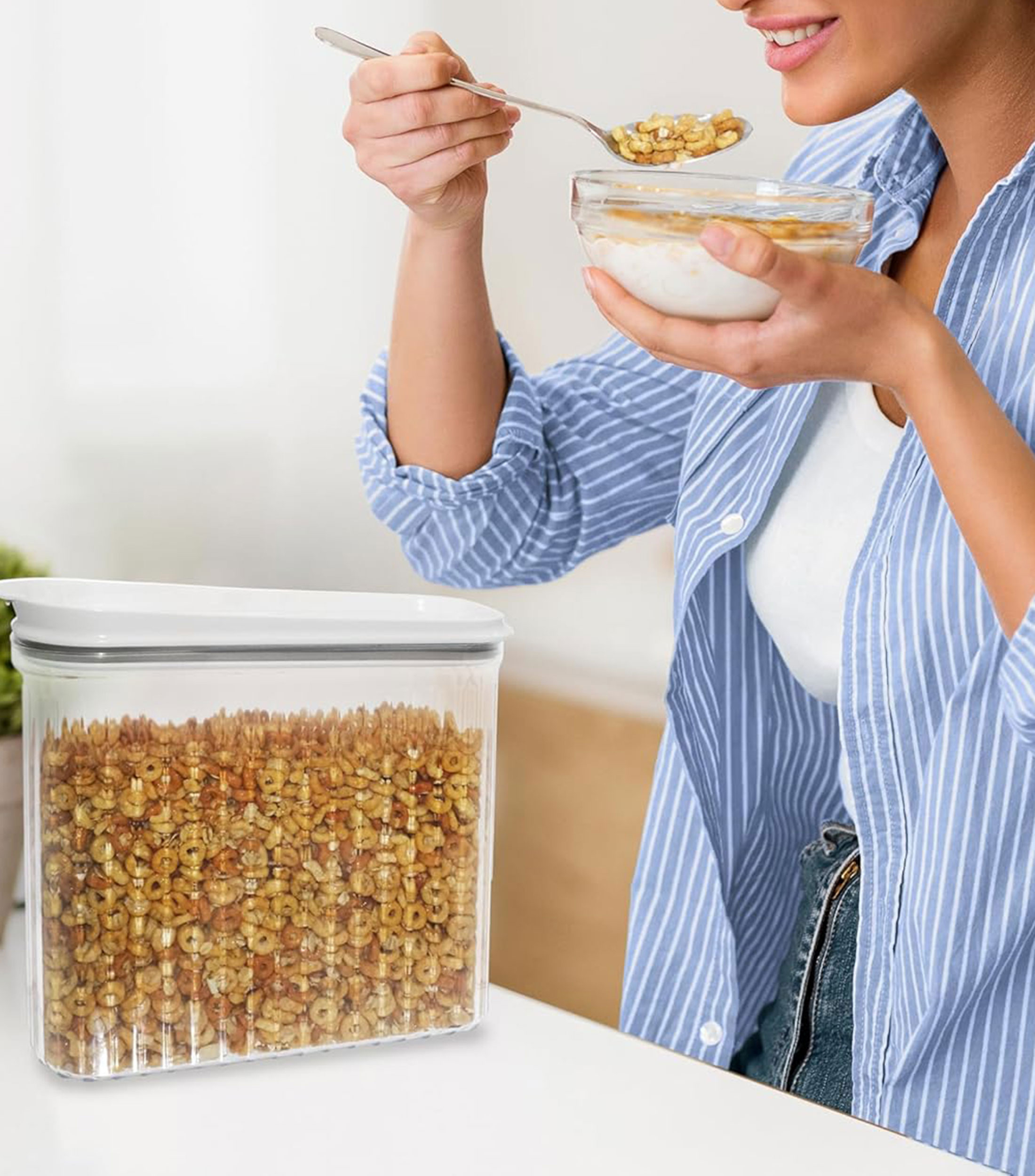 Contenedor hermético para cocina en plástico