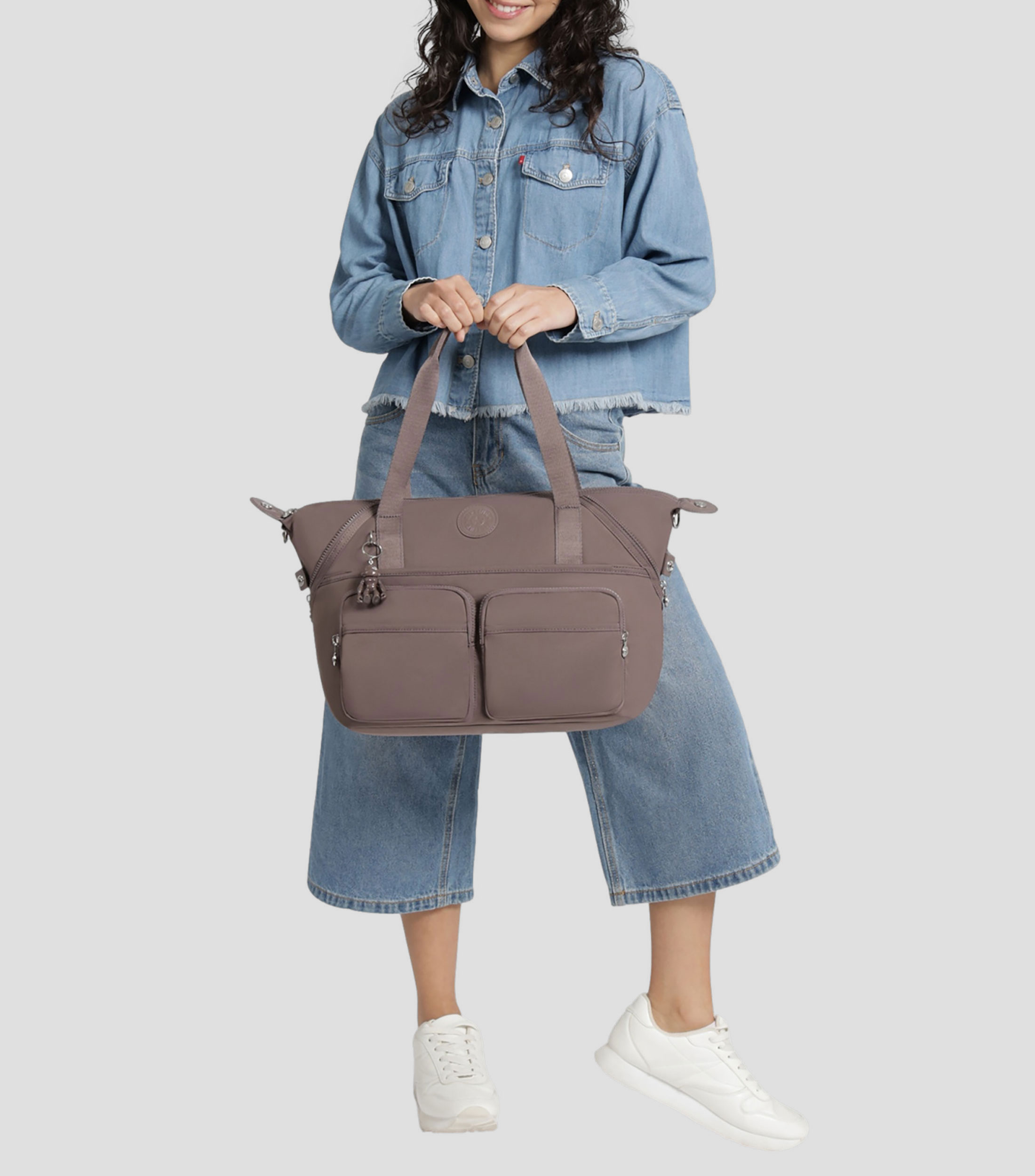 Bolsa tote café New Art Duo lisa Mujer