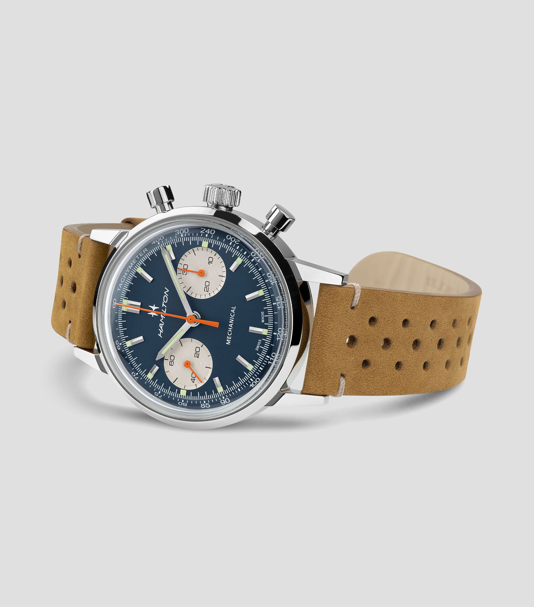 Reloj para Hombre American Classic Chronograph Casual Azul, Plateado