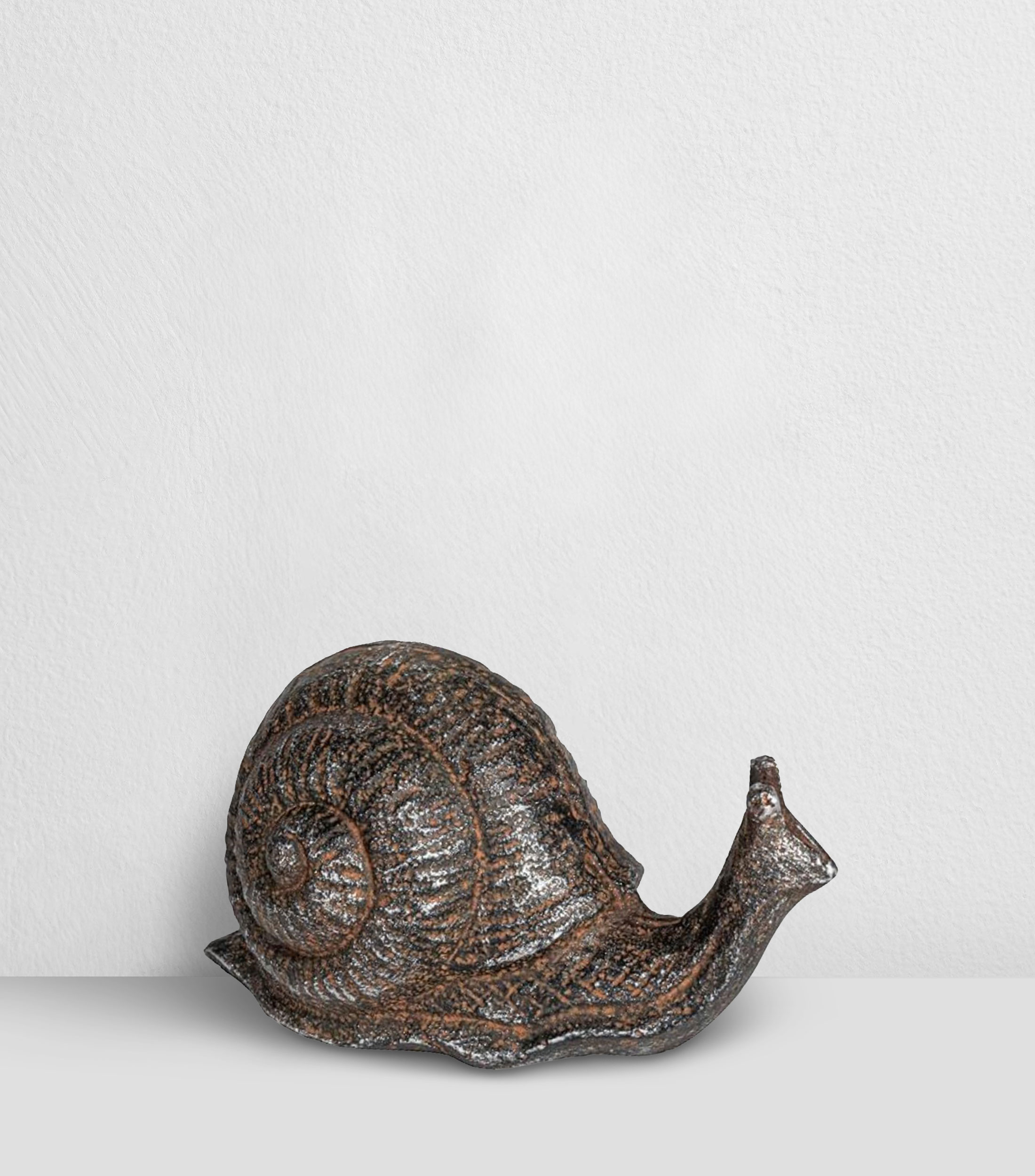 Figura Decorativa Caracol en Metal