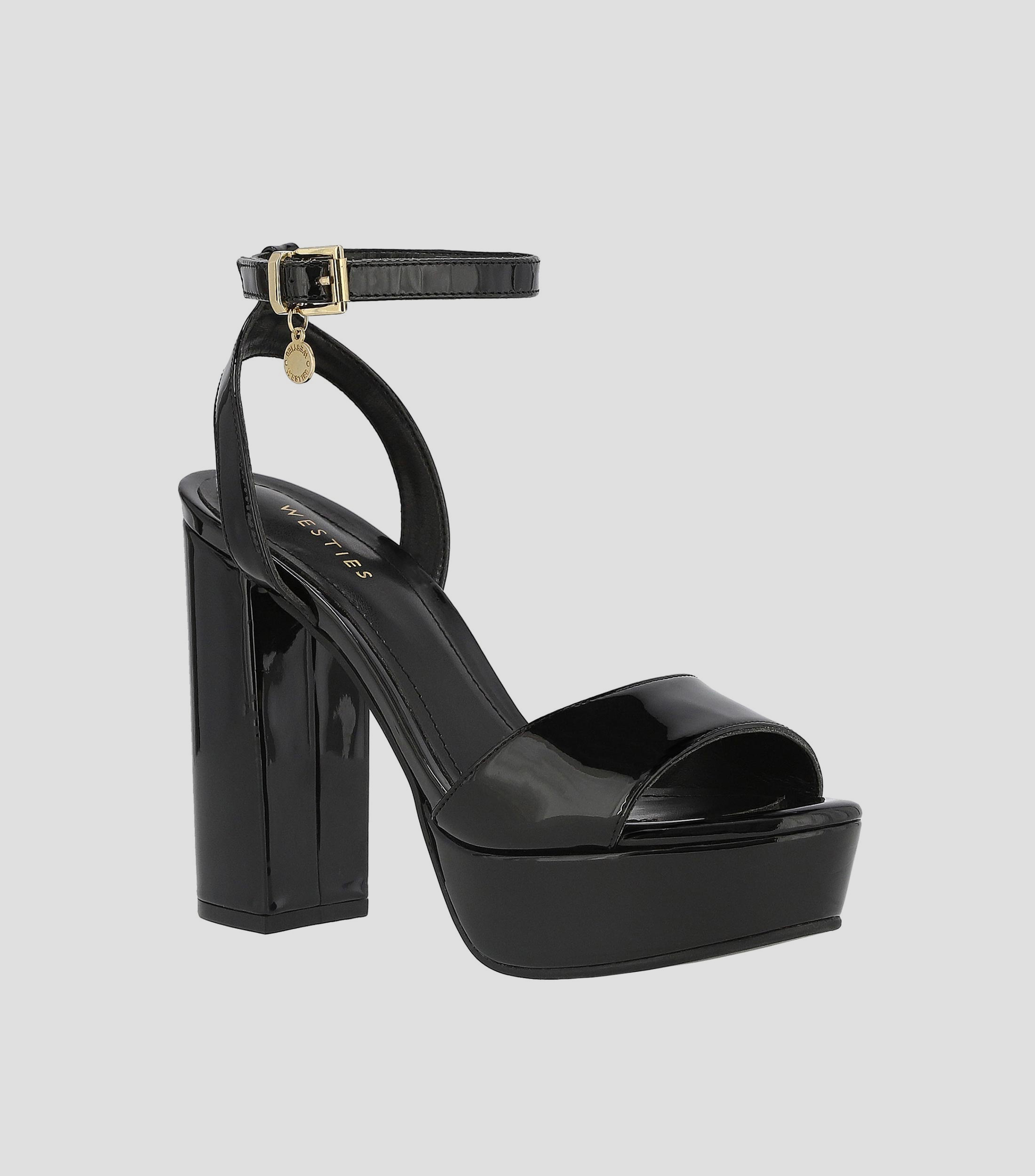 Sandalias con tacon alto Media Luna Mujer