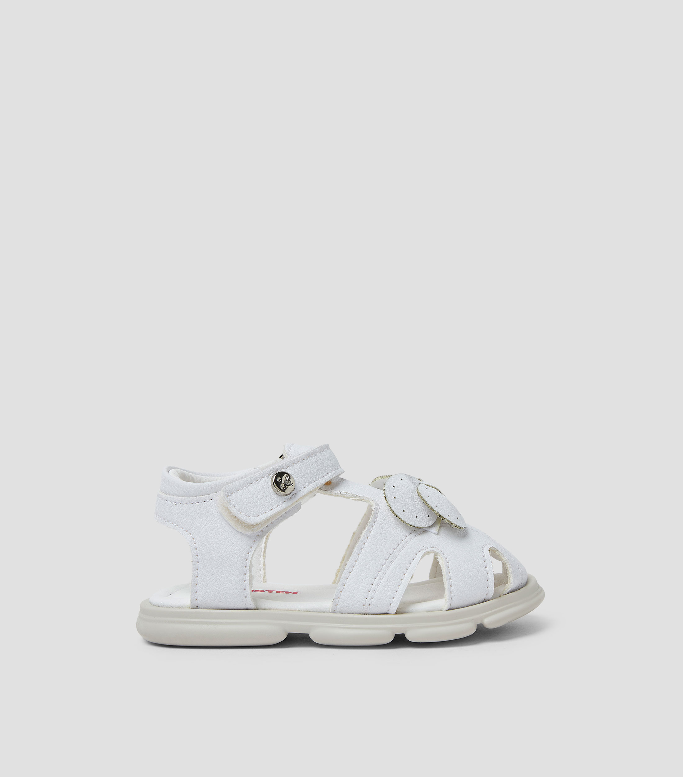 Sandalias planas con moño Niña