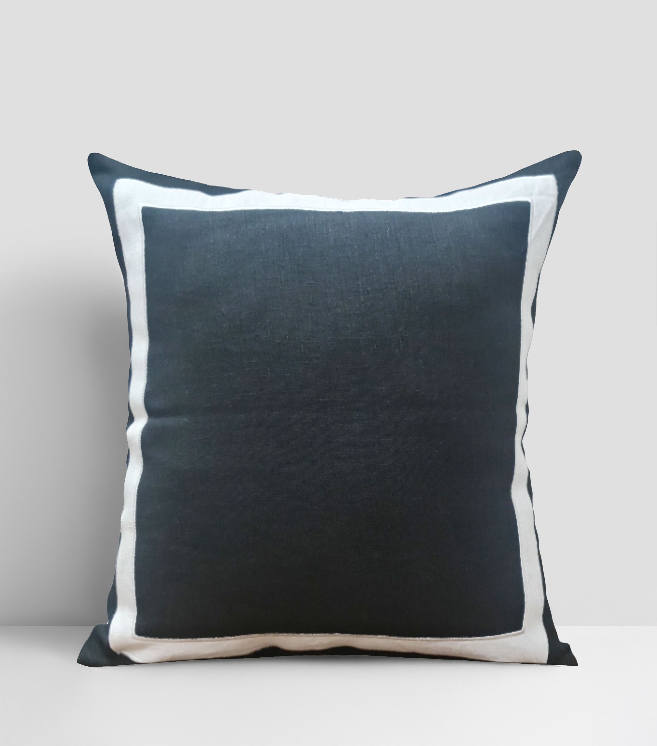 Cojín Decorativo Kashmir Blanco y Azul