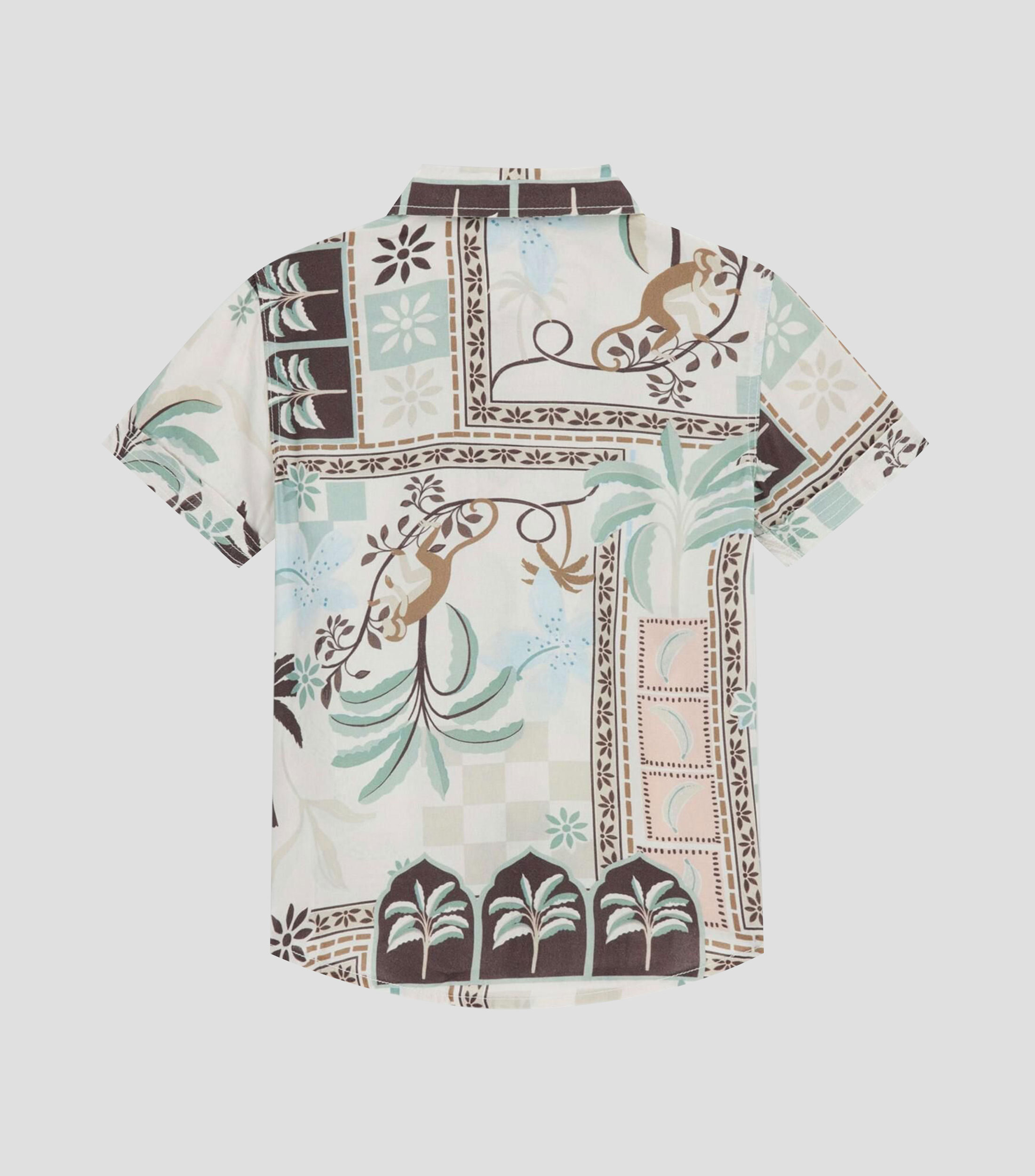 Camisa estampada con manga corta Niño