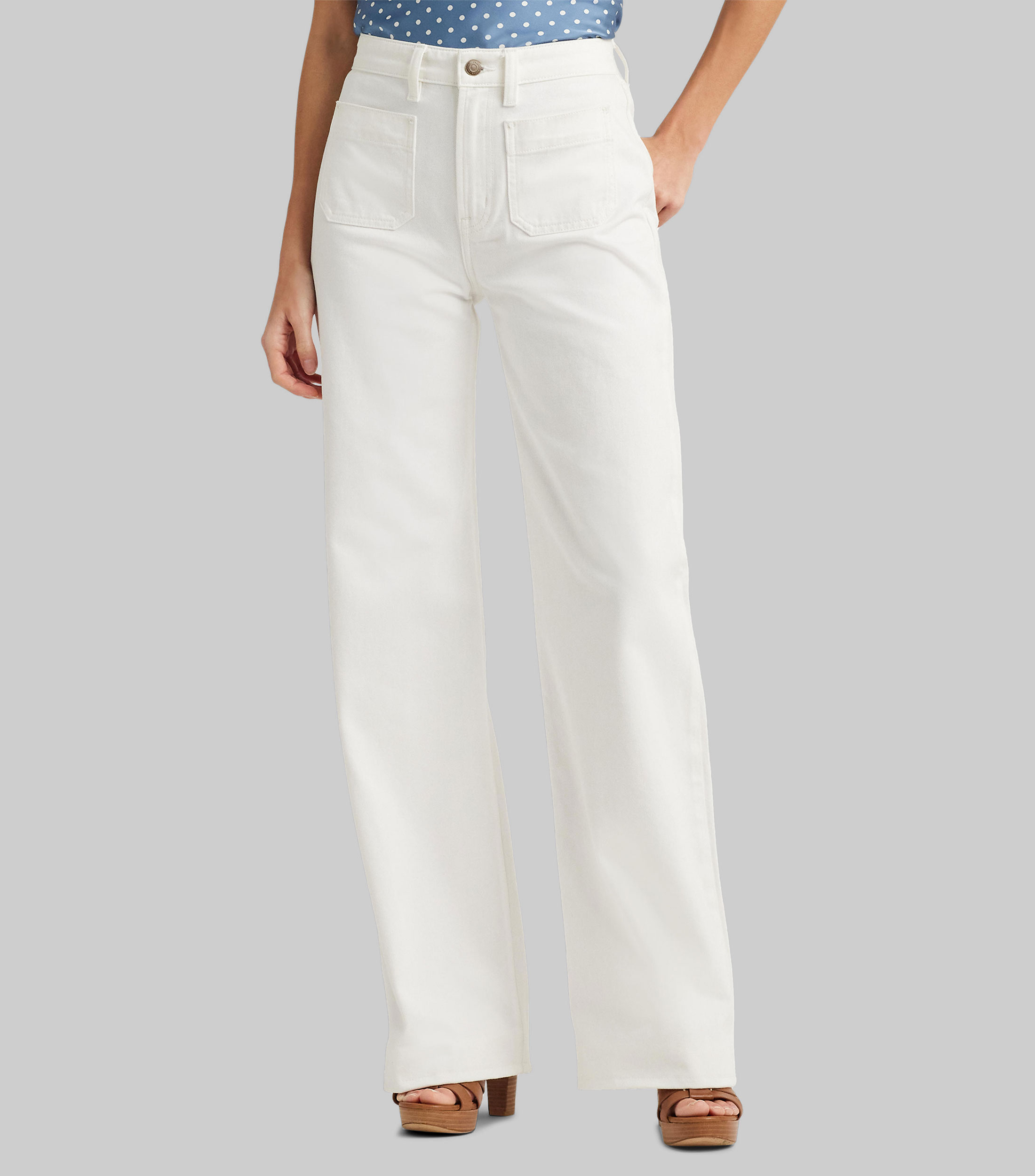 Pantalon Slim Lauren Ralph Lauren - Taille 14 (L28) - Couleur Beige/tan - Coton - Neuf Avec étiquettes
