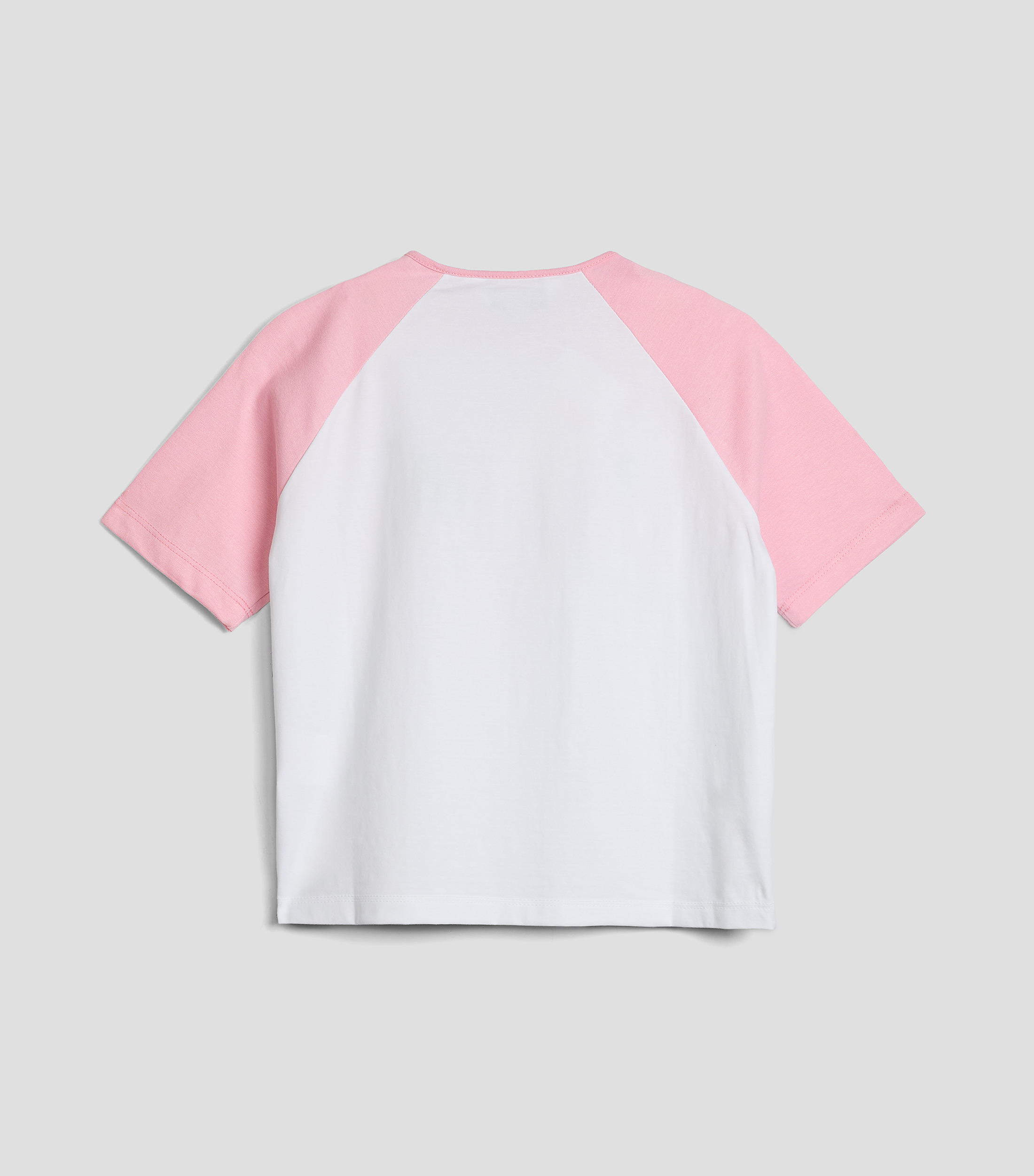 Playera cuello redondo manga corta estampada Niña
