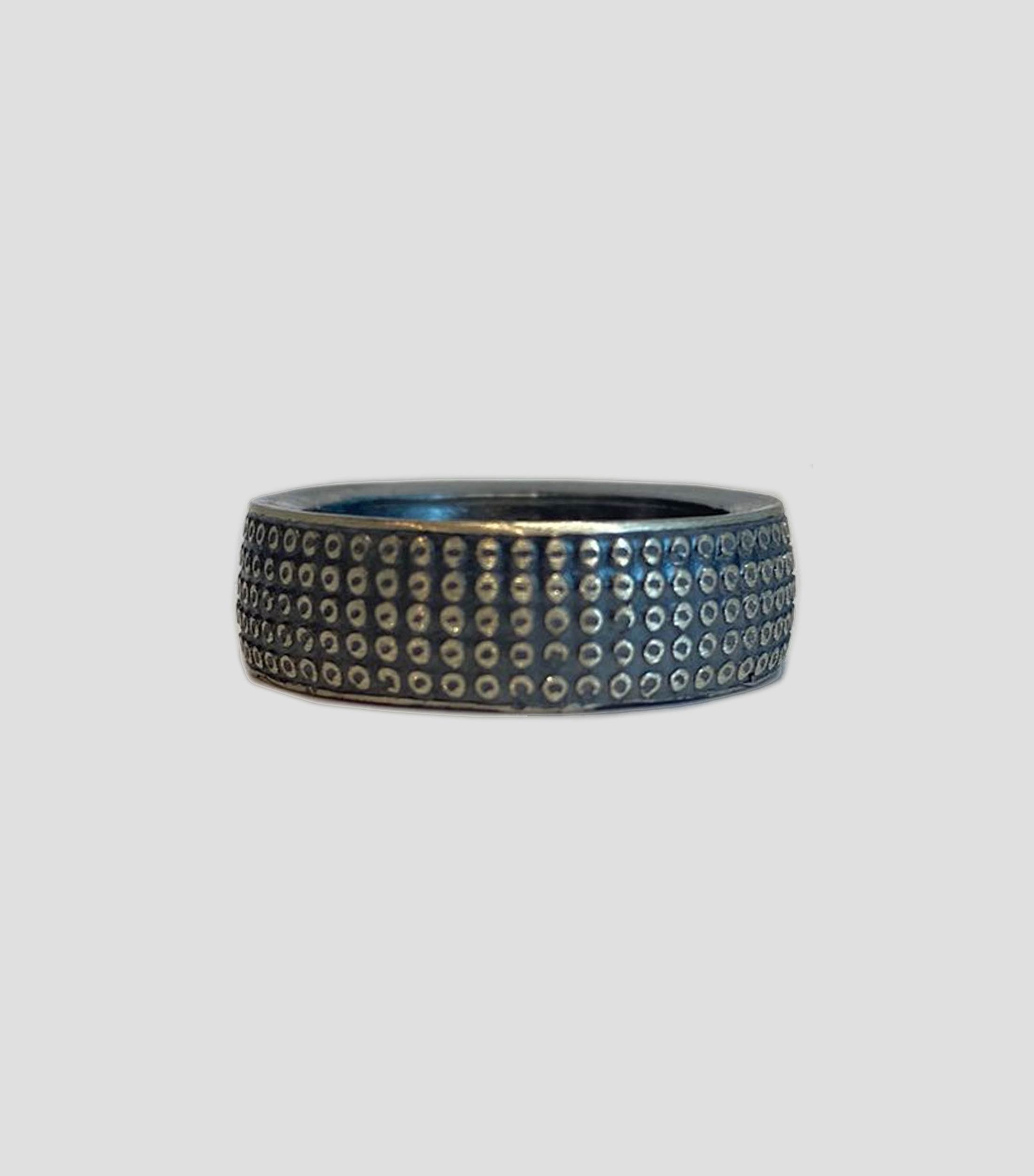 Anillo Dotted en plata .925 Unisex
