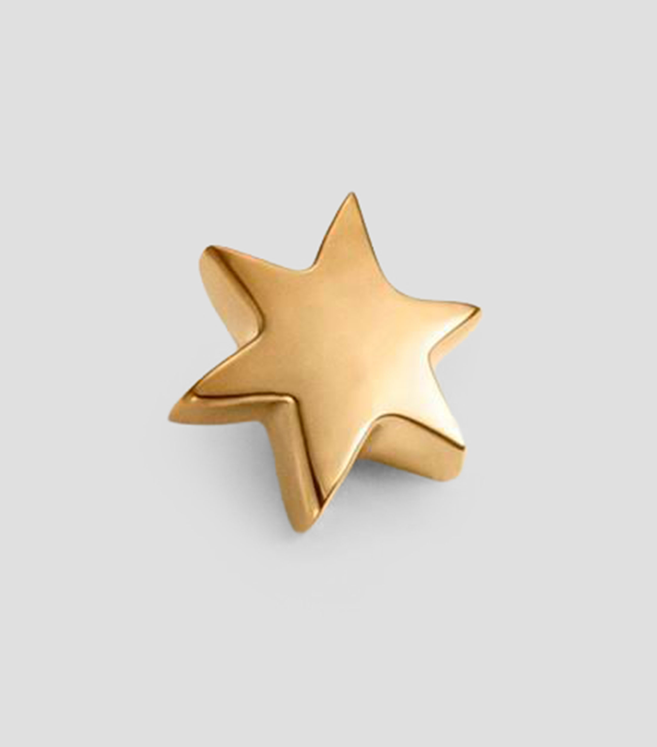 Pendiente en oro amarillo de 18 kilates con forma de estrella Goldie Mujer