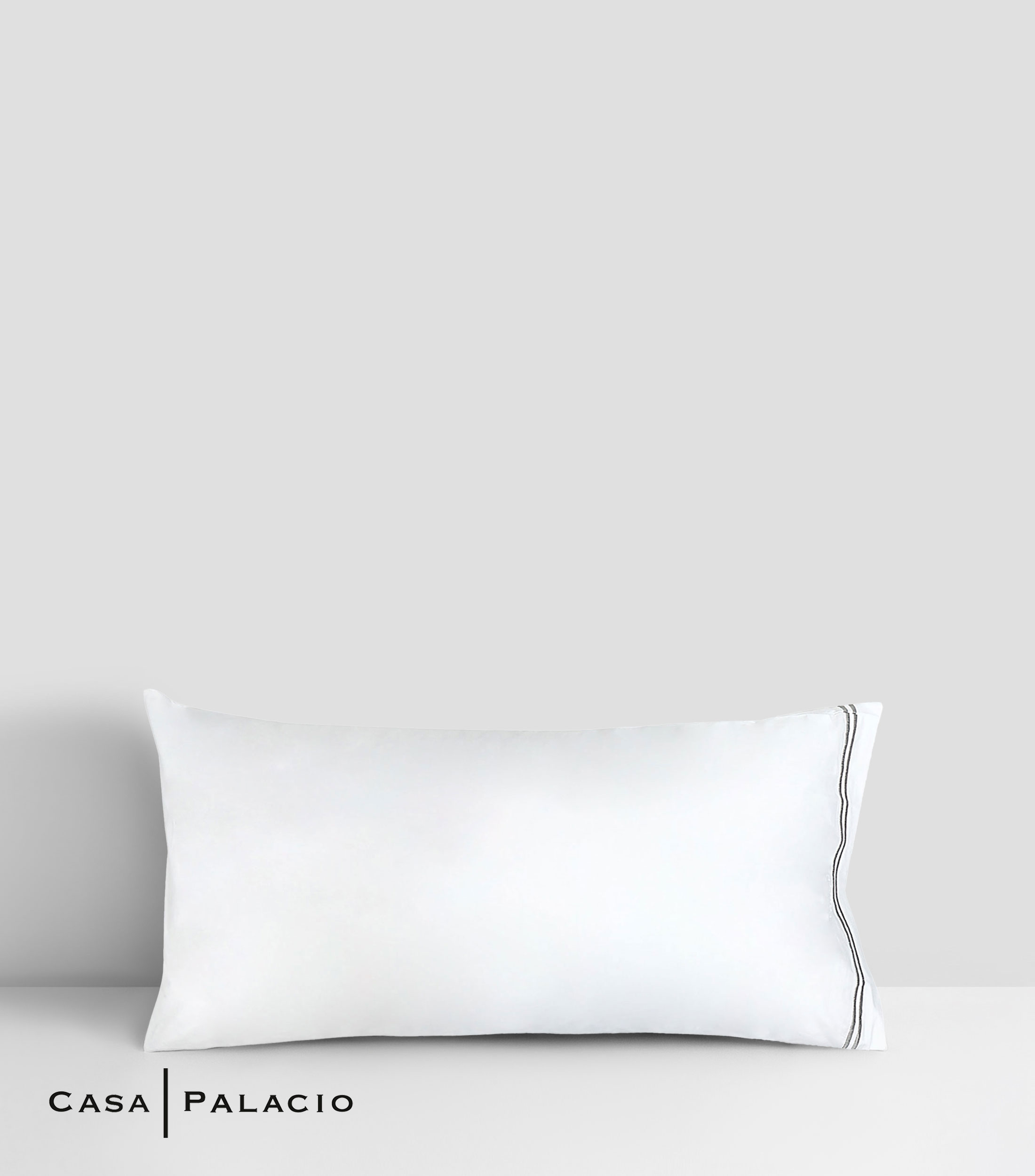 Juego de fundas para almohada King Size en algodon Hotel Bourdon blanco