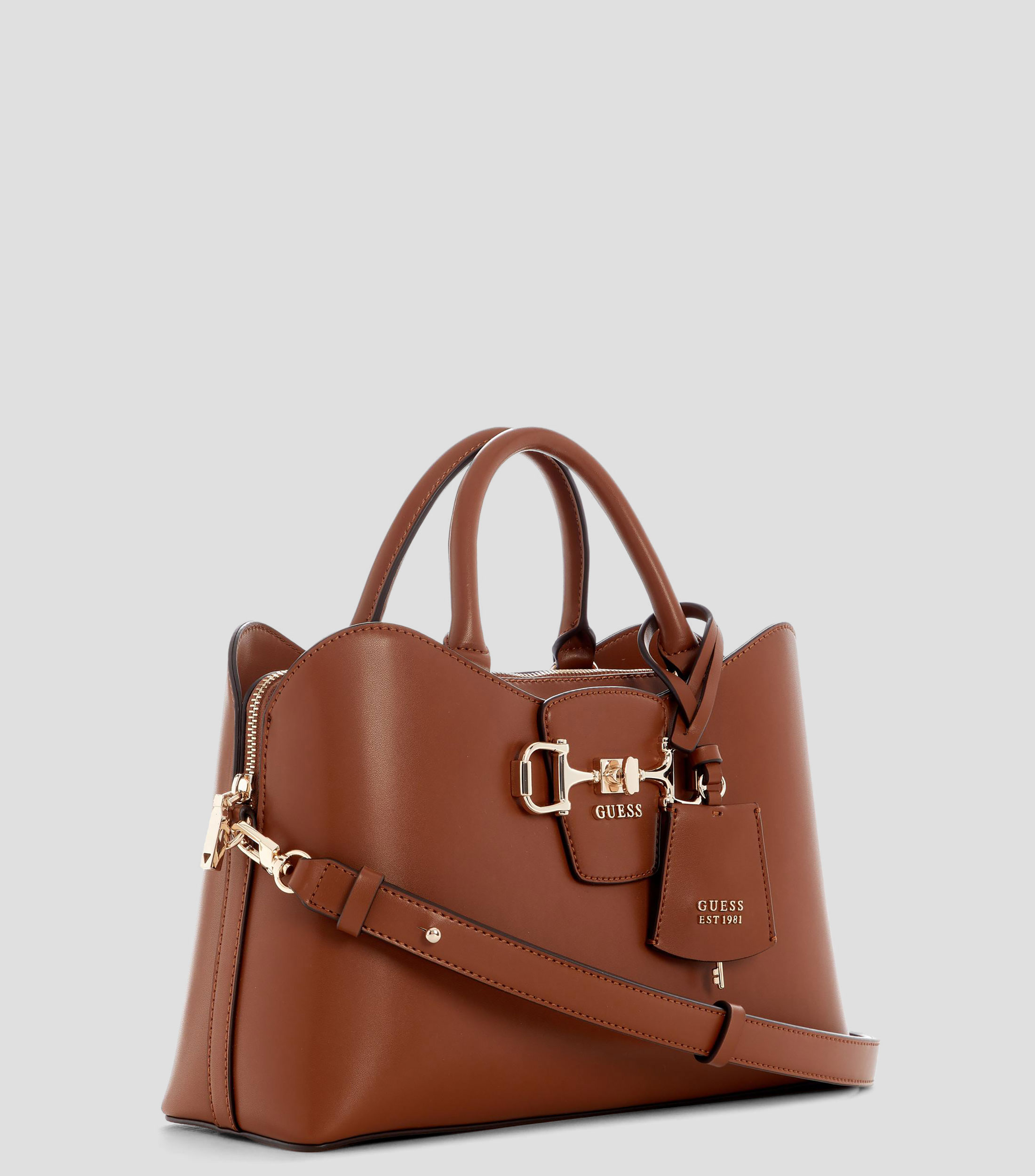 Bolsa satchel Janie liso Mujer