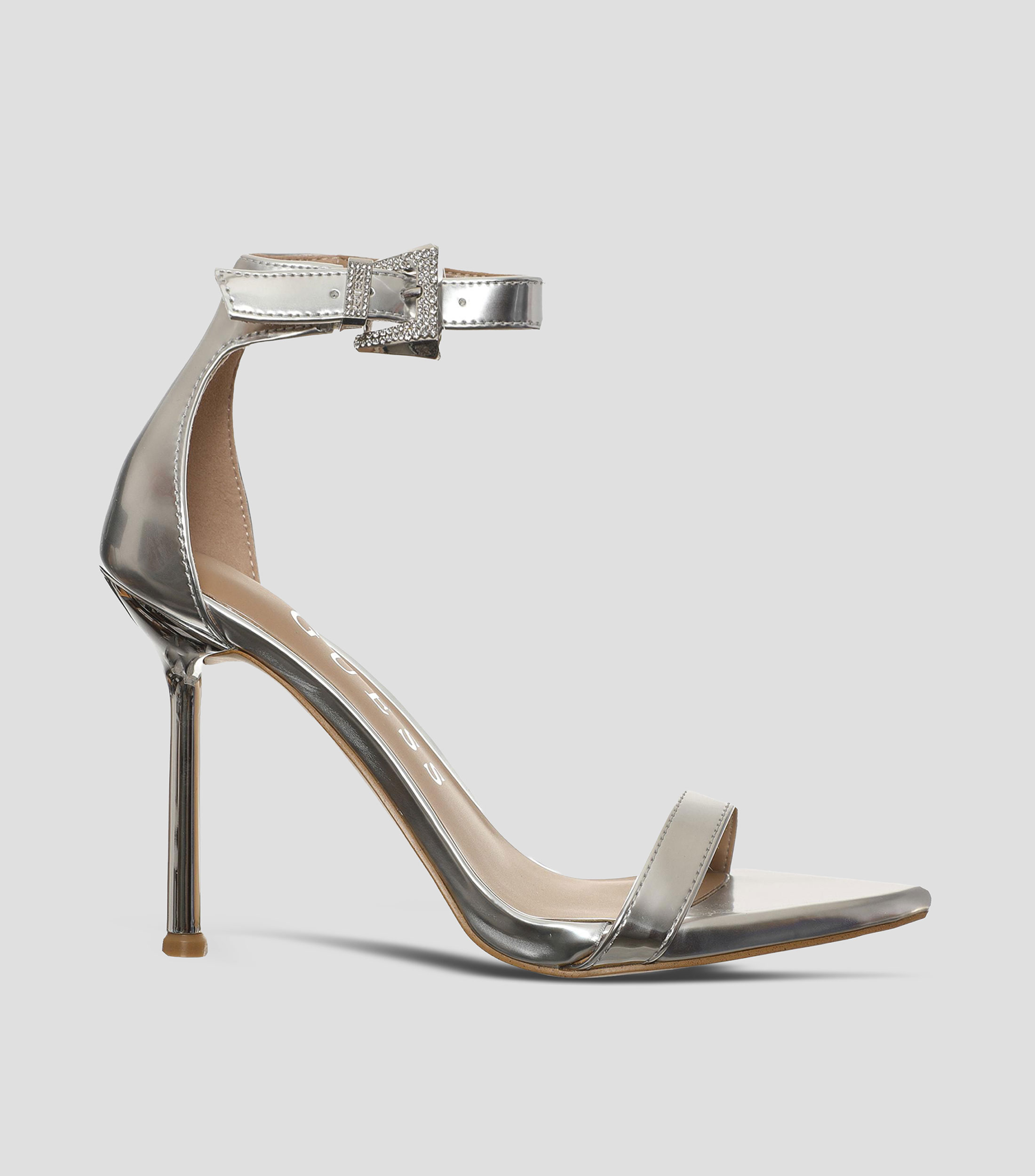 Sandalias con tacón alto aguja Mujer