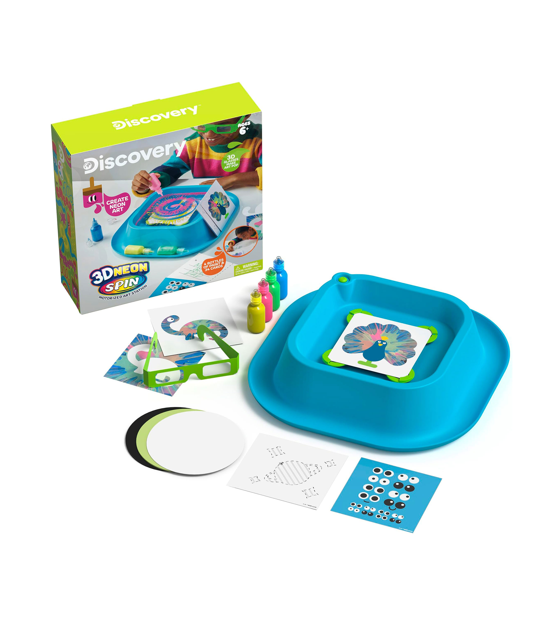 Set de Manualidades - Discovery: Spin Art 3D with LED