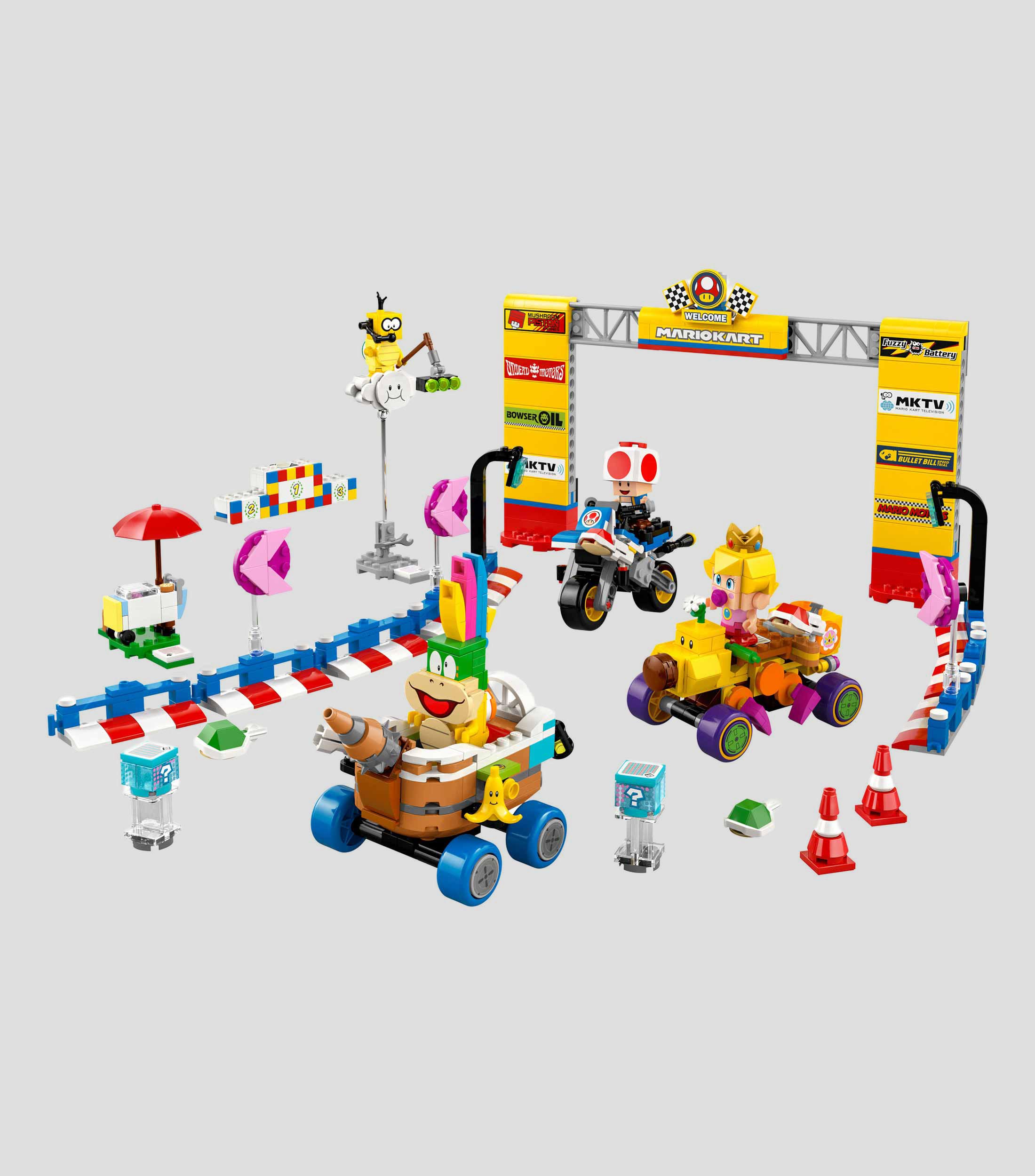 Lego Super Mario Mario Kart set Bebé Peach y Grand Prix 72036