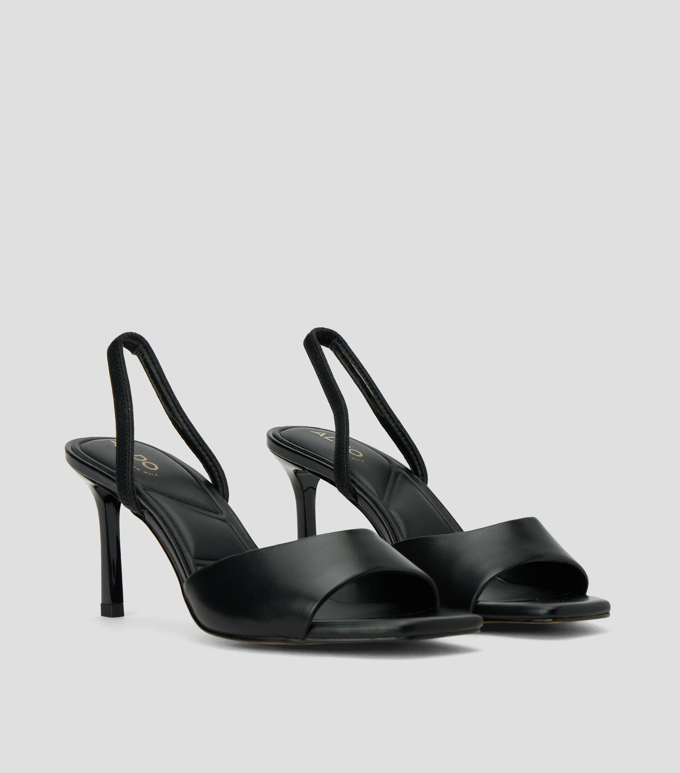Sandalias con tacón alto y delgado Mujer