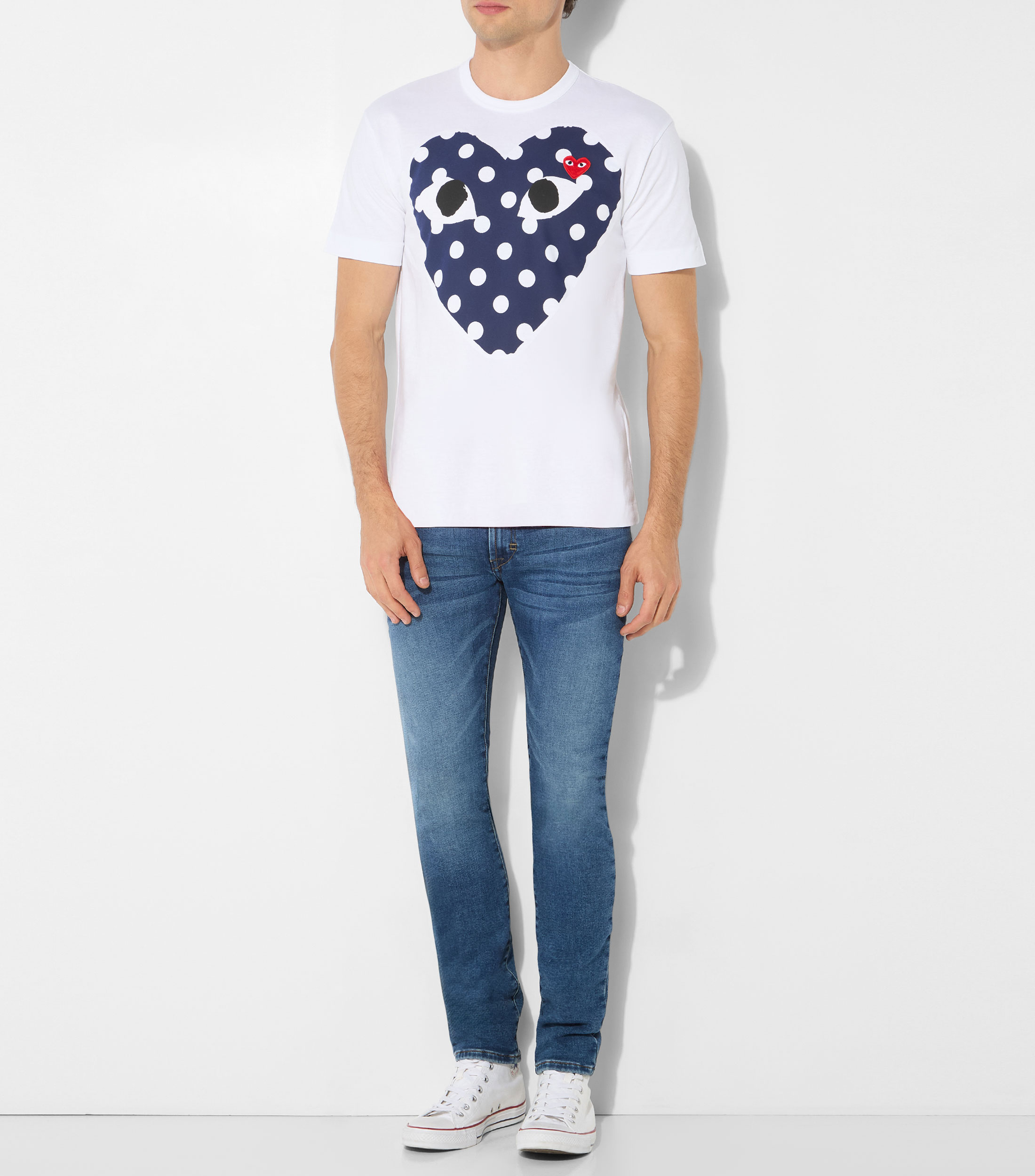 Playera cuello redondo manga corta estampada Hombre