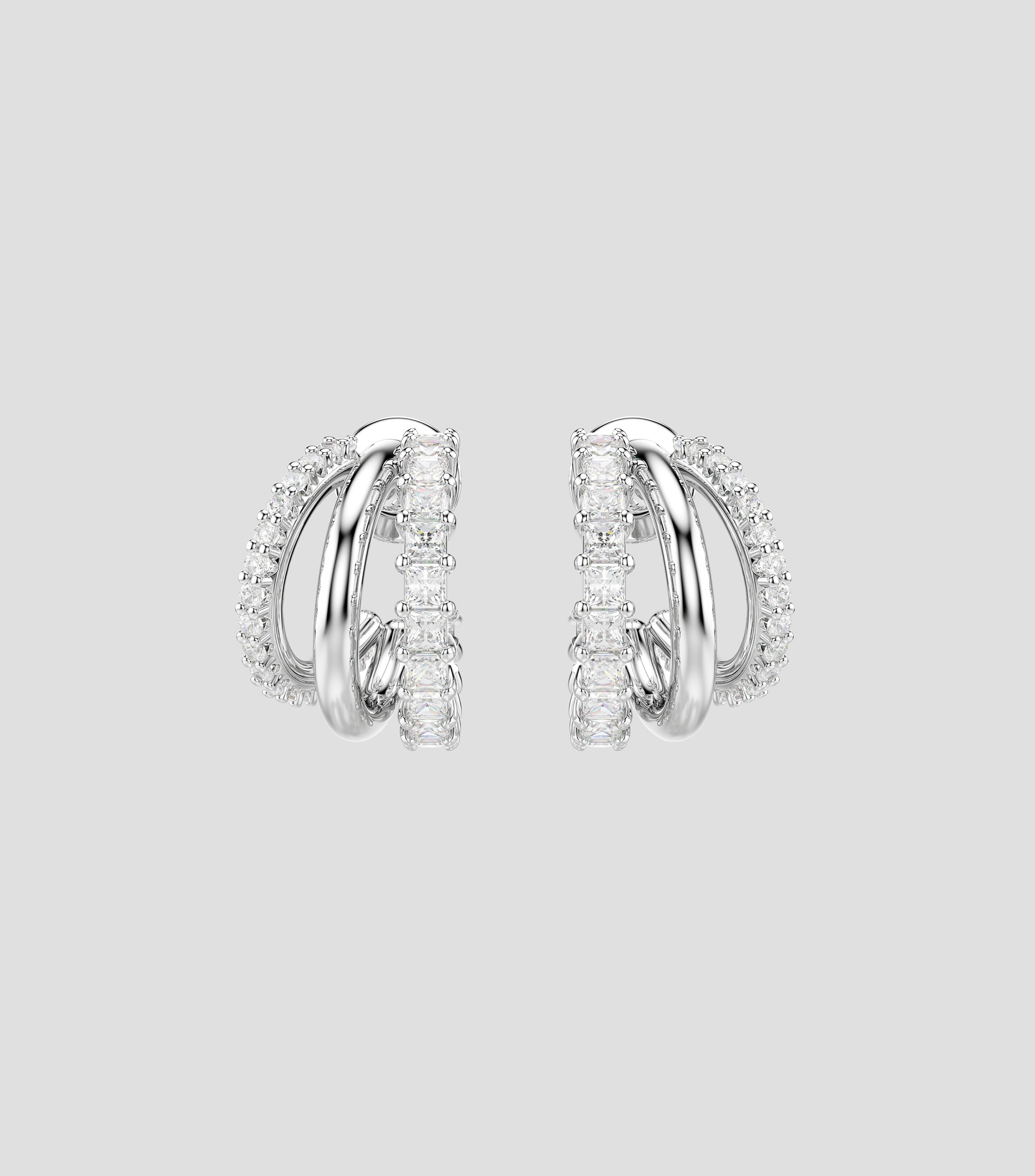Pendientes Hyperbola White con cristal Swarovski Mujer