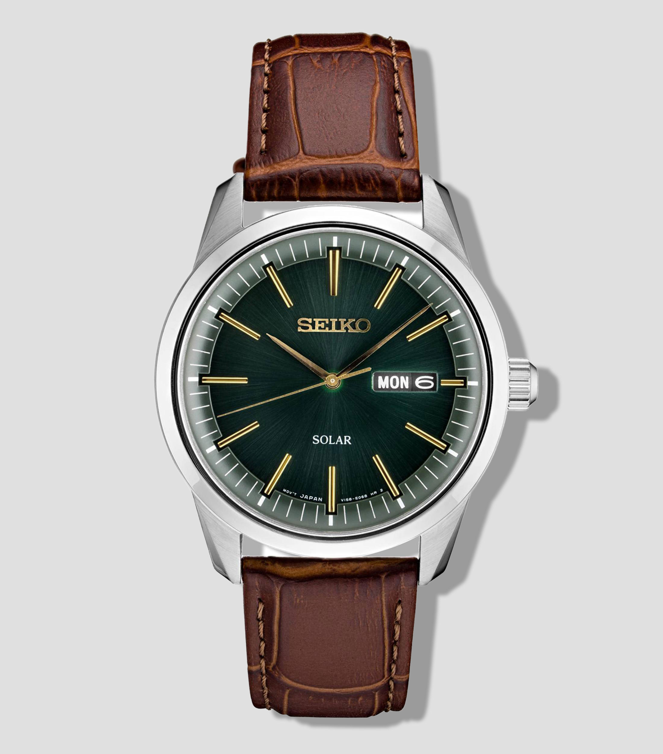 Reloj para Hombre Essentials Casual, Plateado, Café