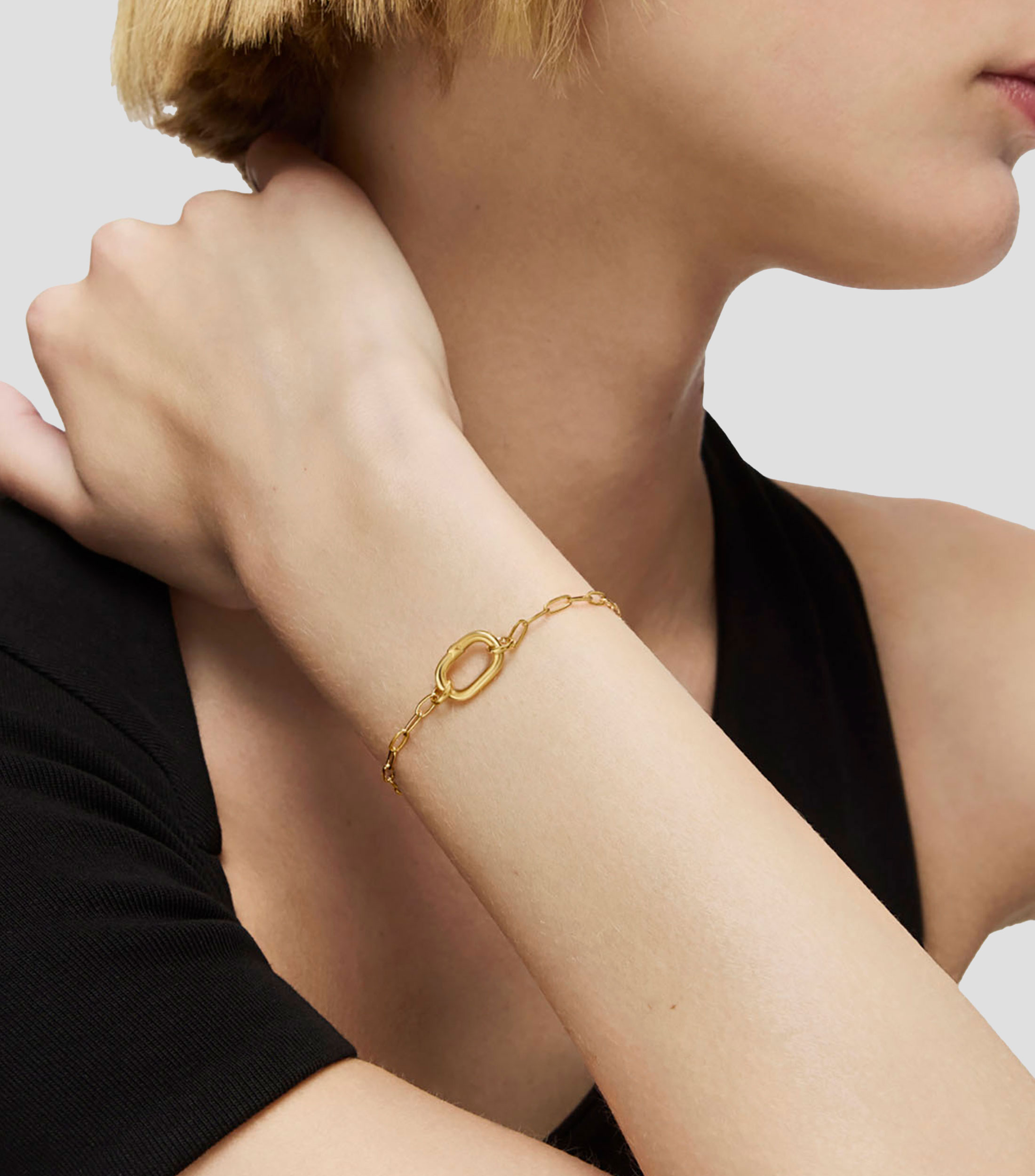 Pulsera en Plata Hold Oval Mujer