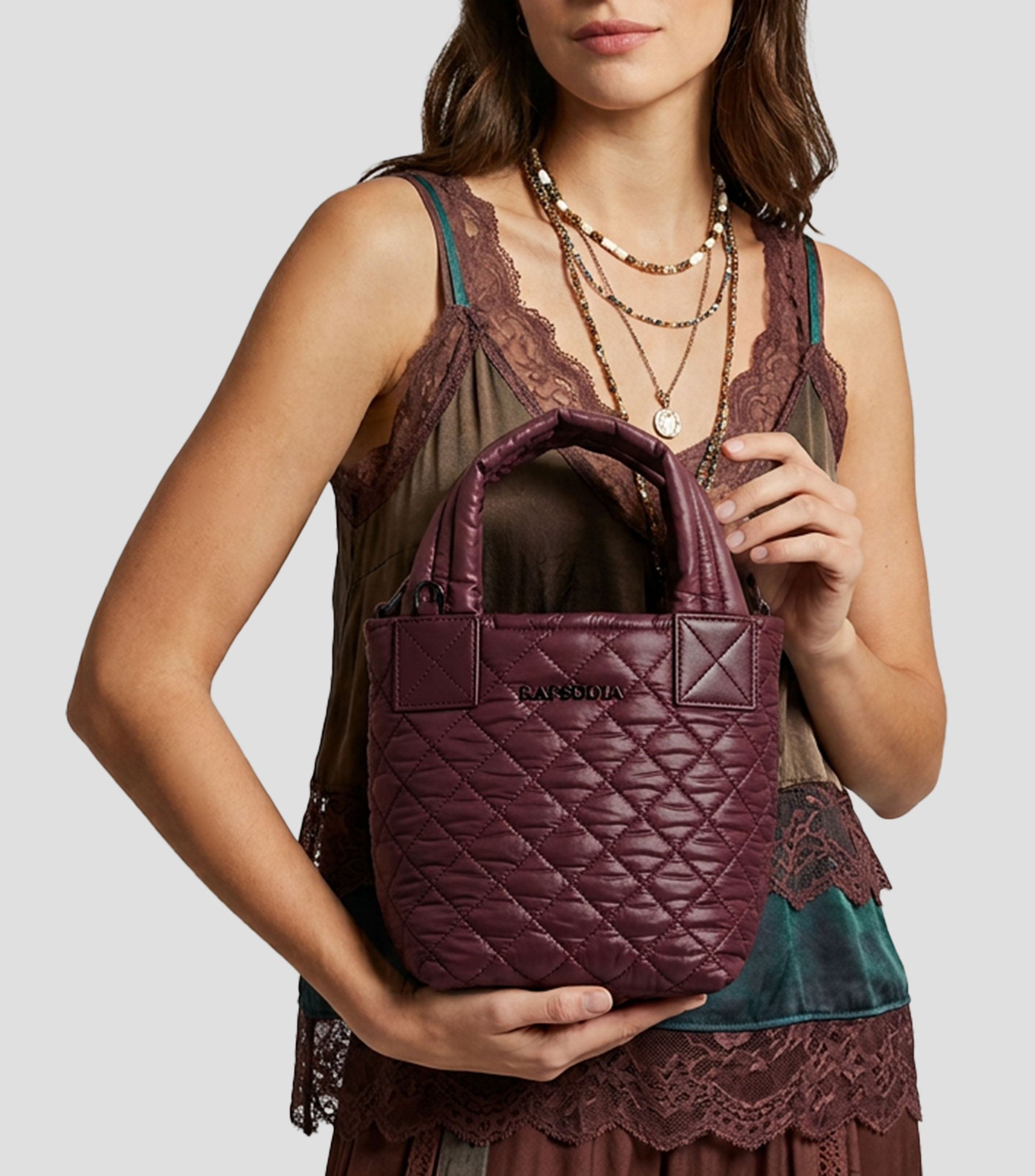Bolsa Tote Mini Liso Mujer