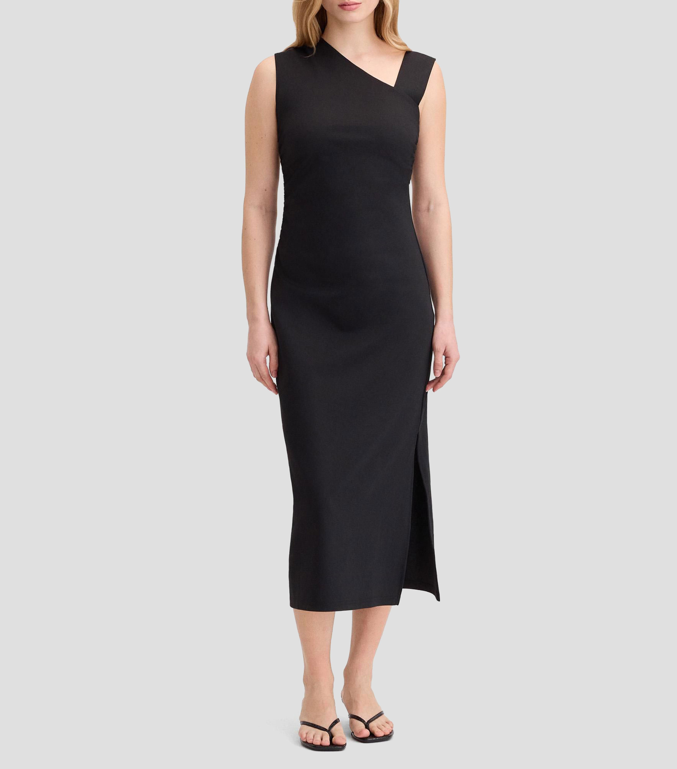 Vestido de fiesta midi liso Wada Mujer