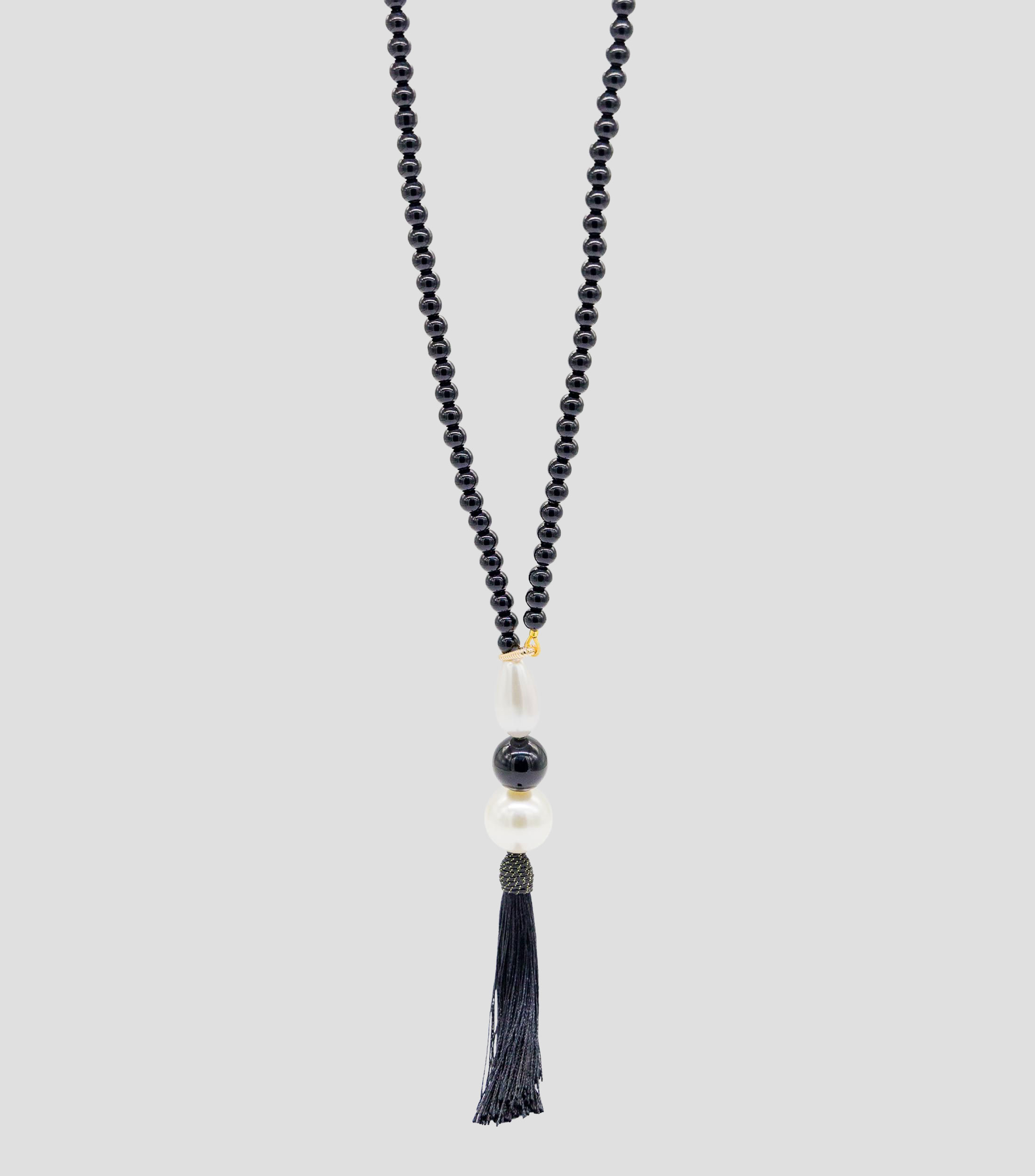 Collar con cristal y resina Mujer