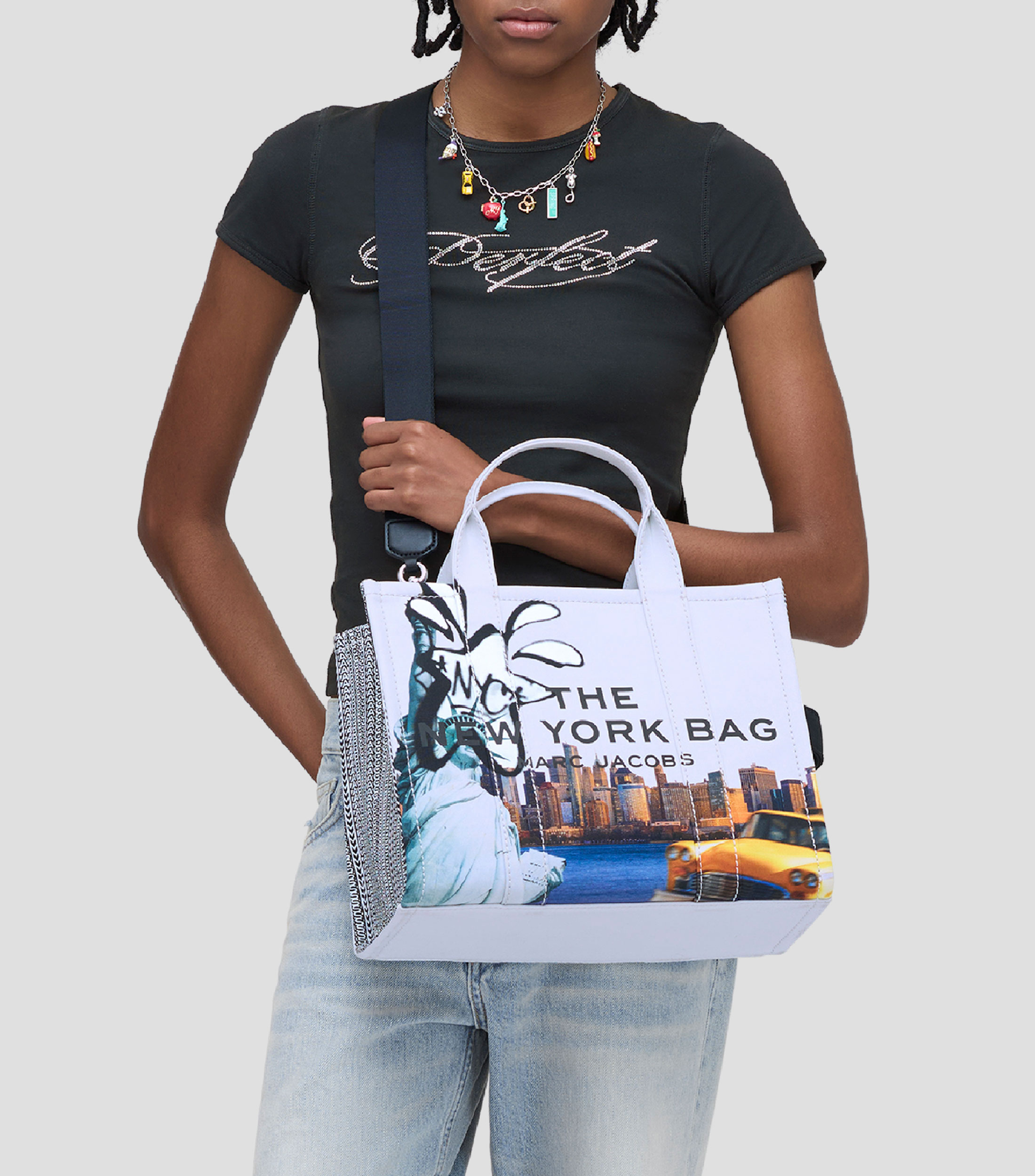 Bolsa tote multicolor The medium tote New York estampada Mujer