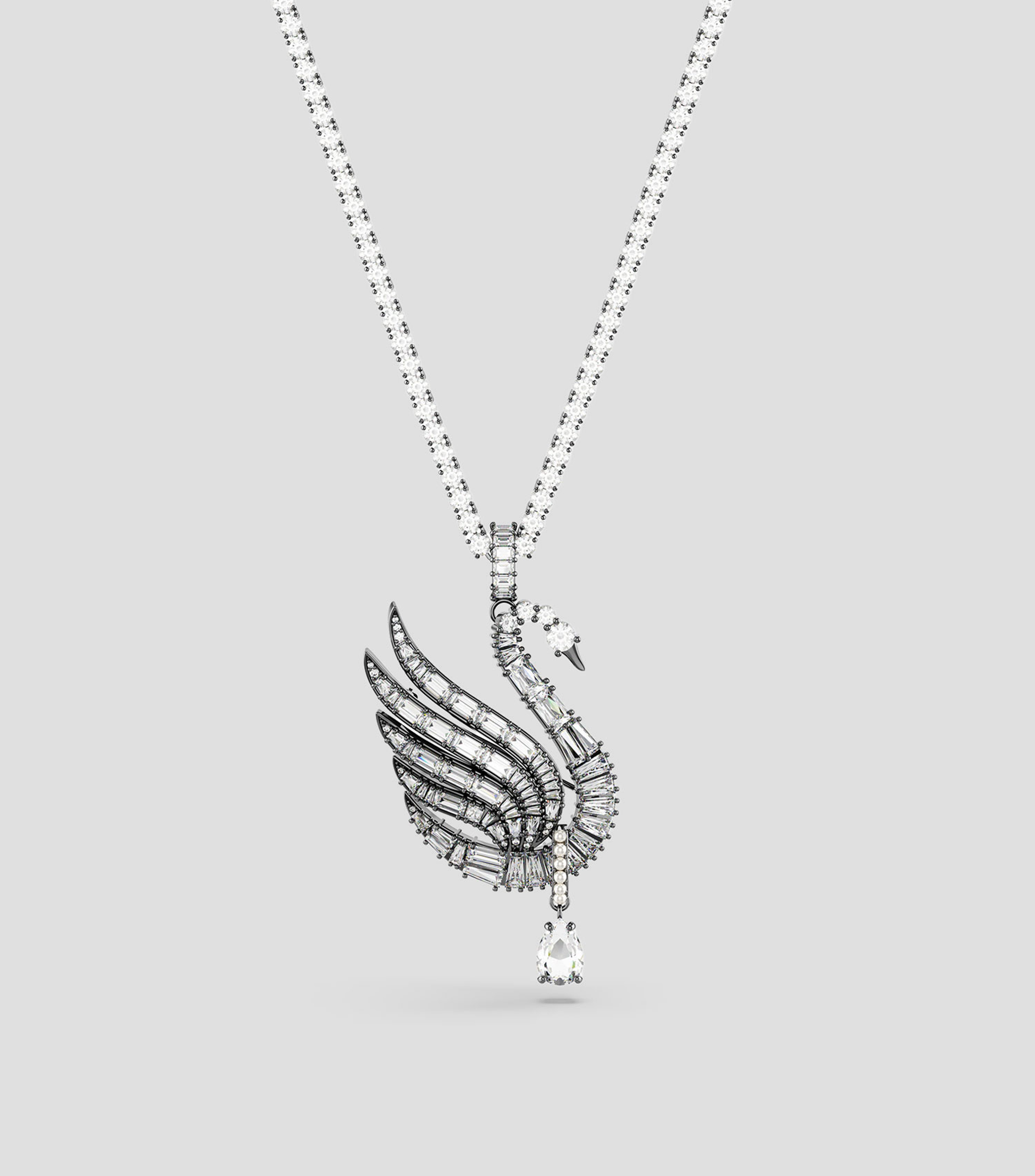 Collar Cisne con piedras Unisex