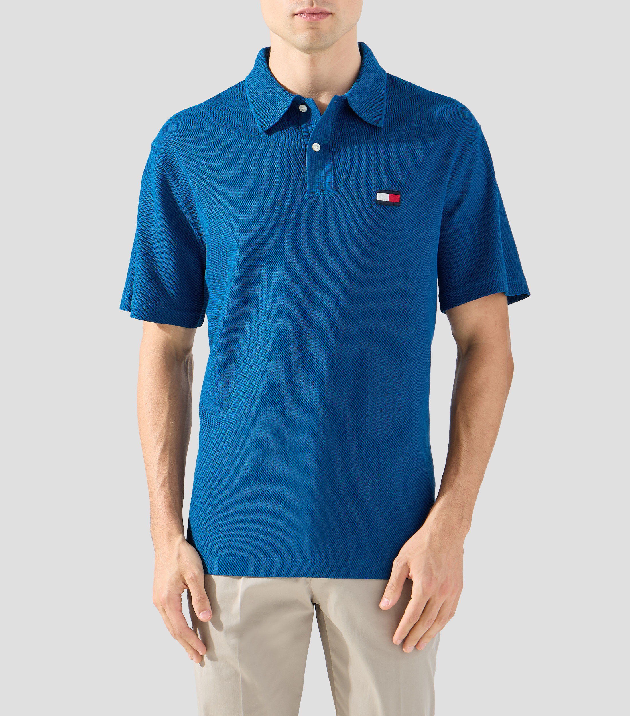 Playera Tipo Polo Manga Corta lisa Hombre