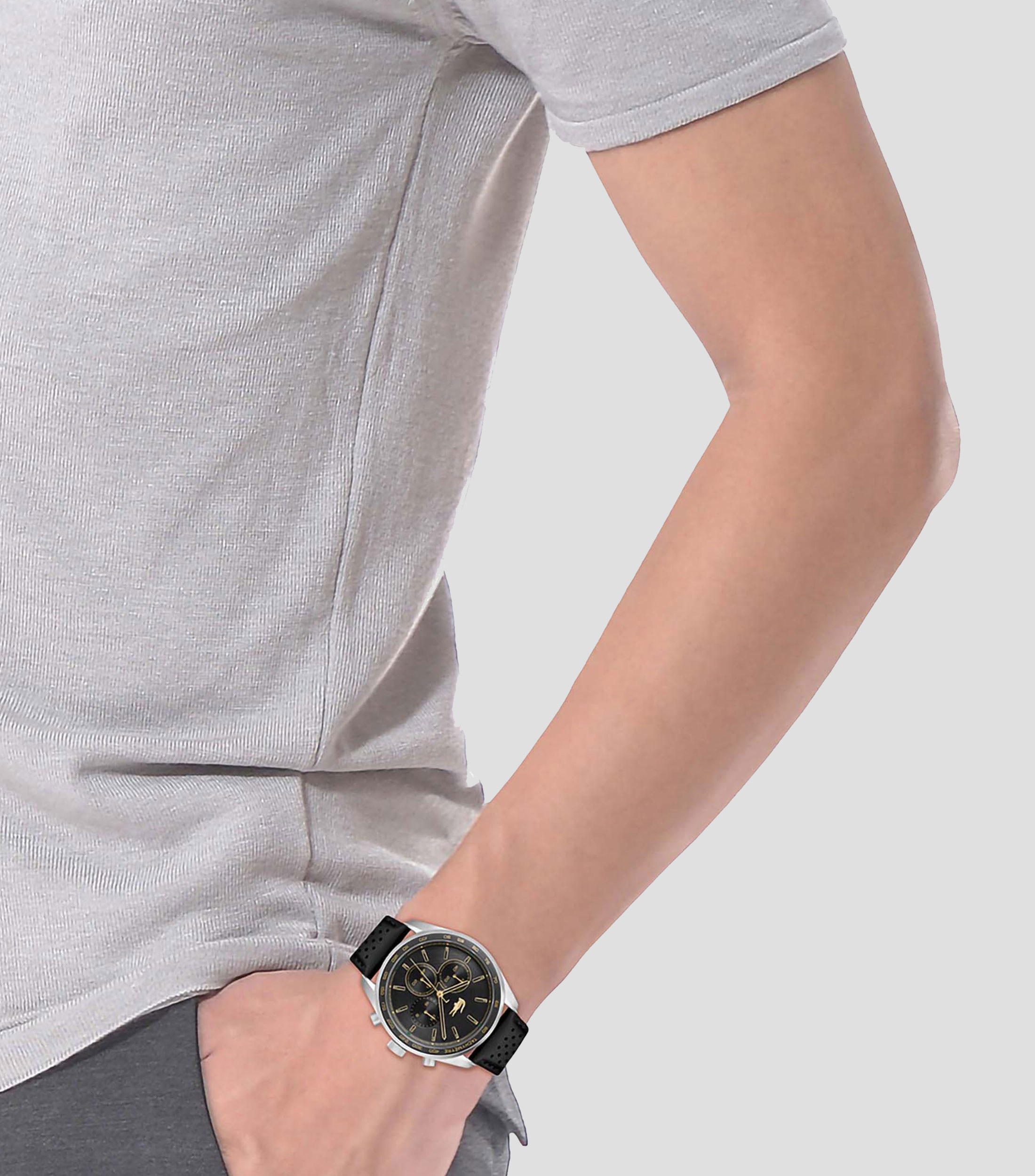 Reloj para hombre Boston Casual, Plateado