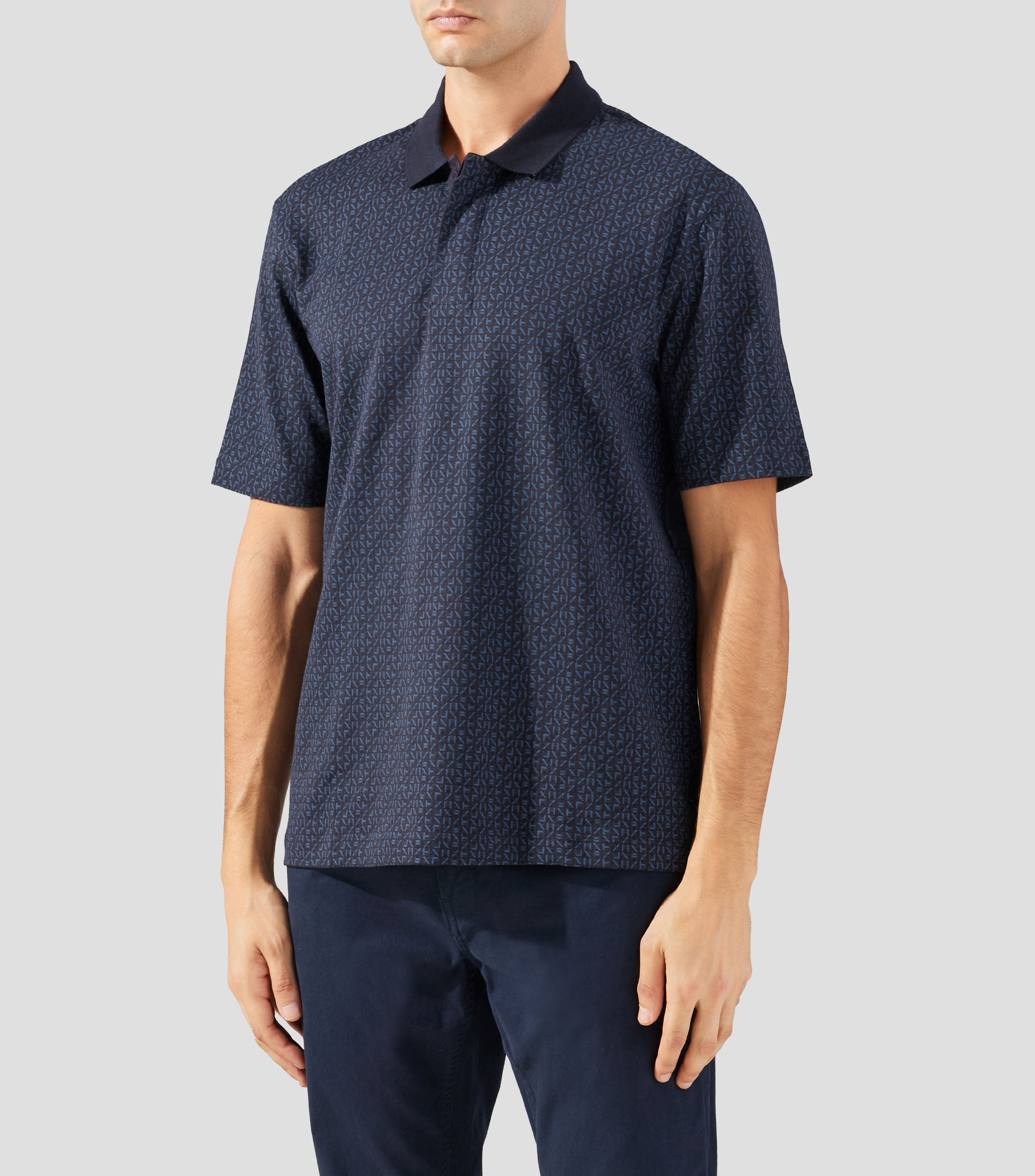 Playera tipo polo manga corta fantasía Hombre