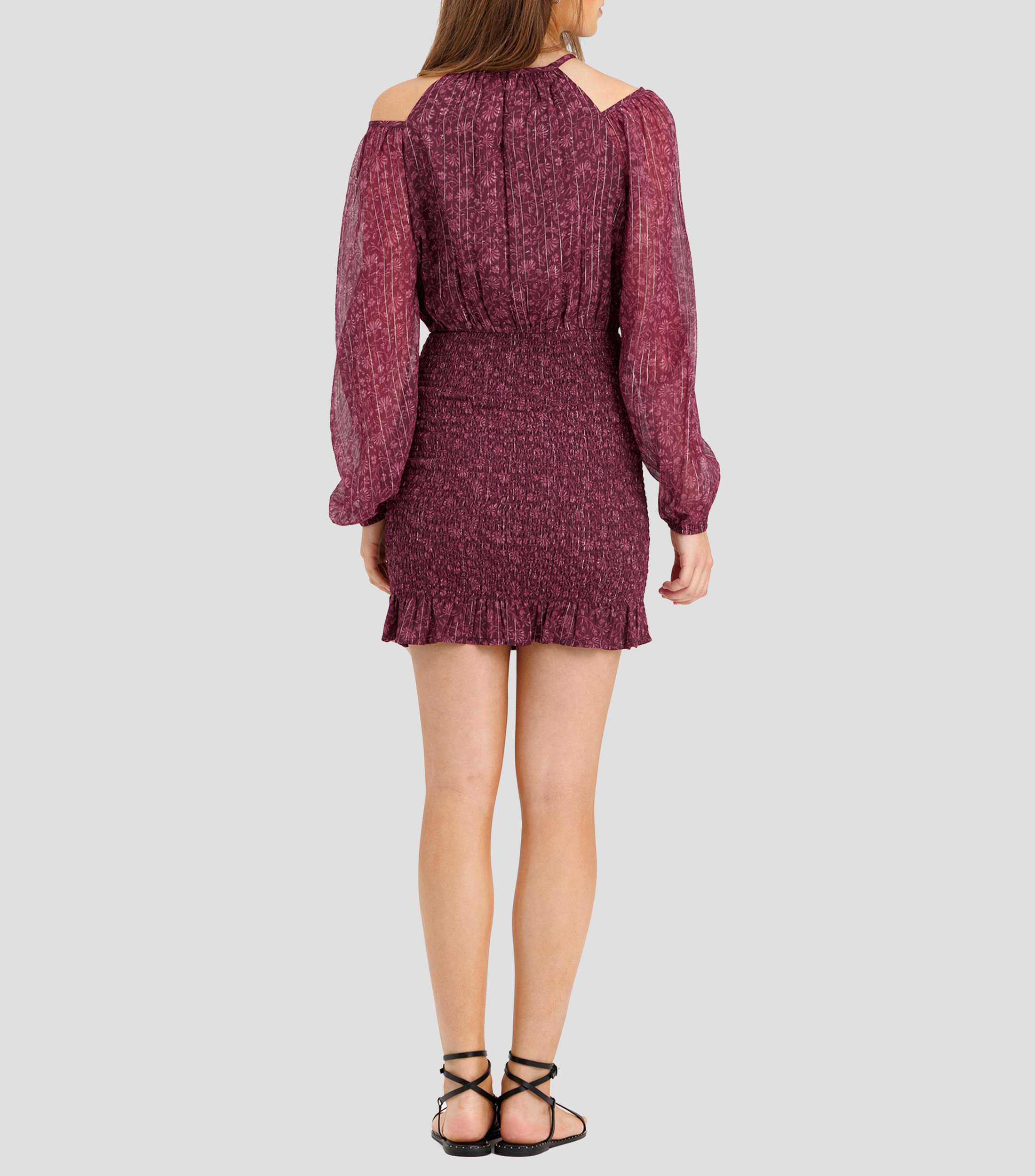 Vestido corto manga larga fantasía Mujer