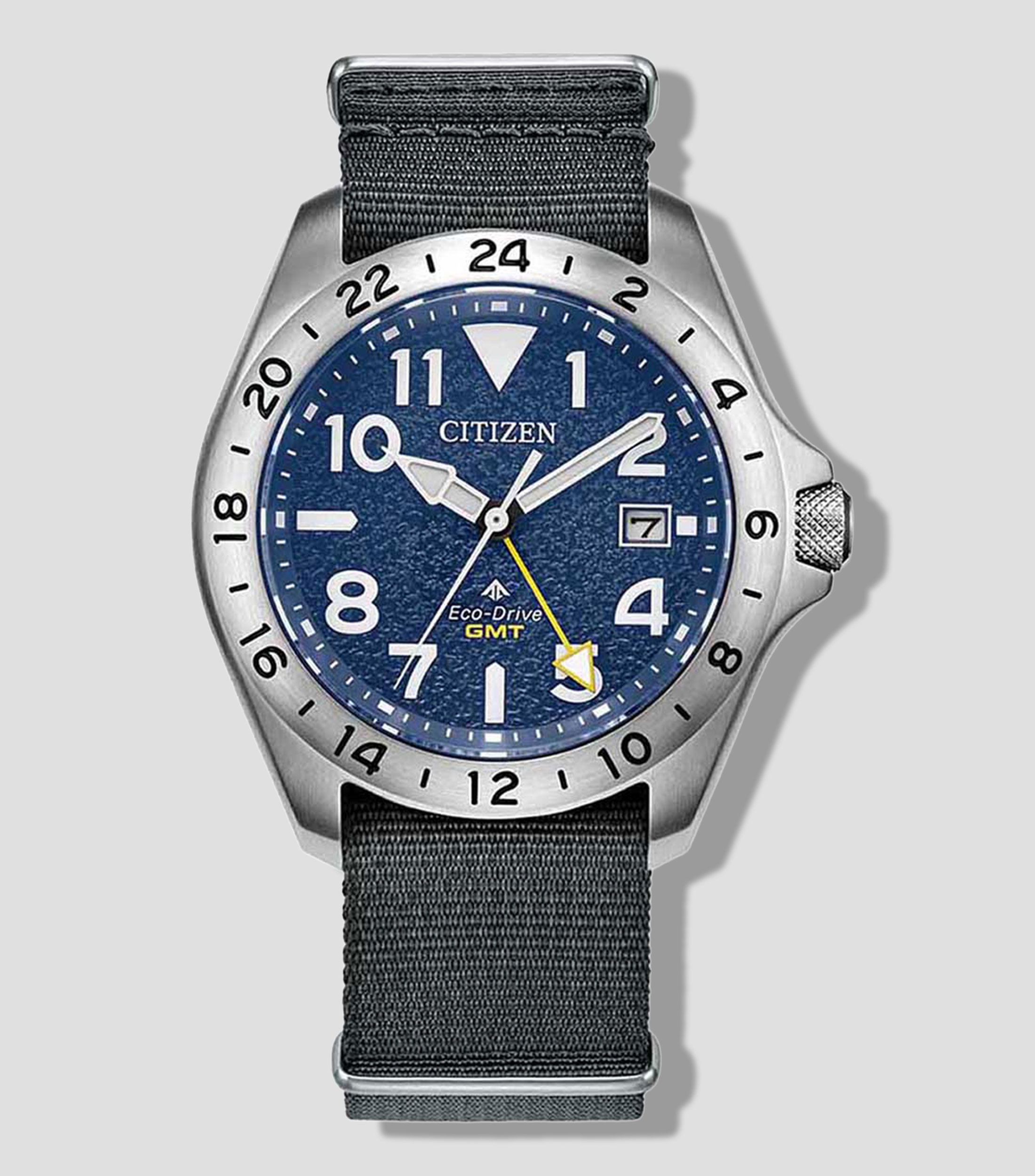 Reloj para Hombre Promaster Land GMT Azul, Plateado
