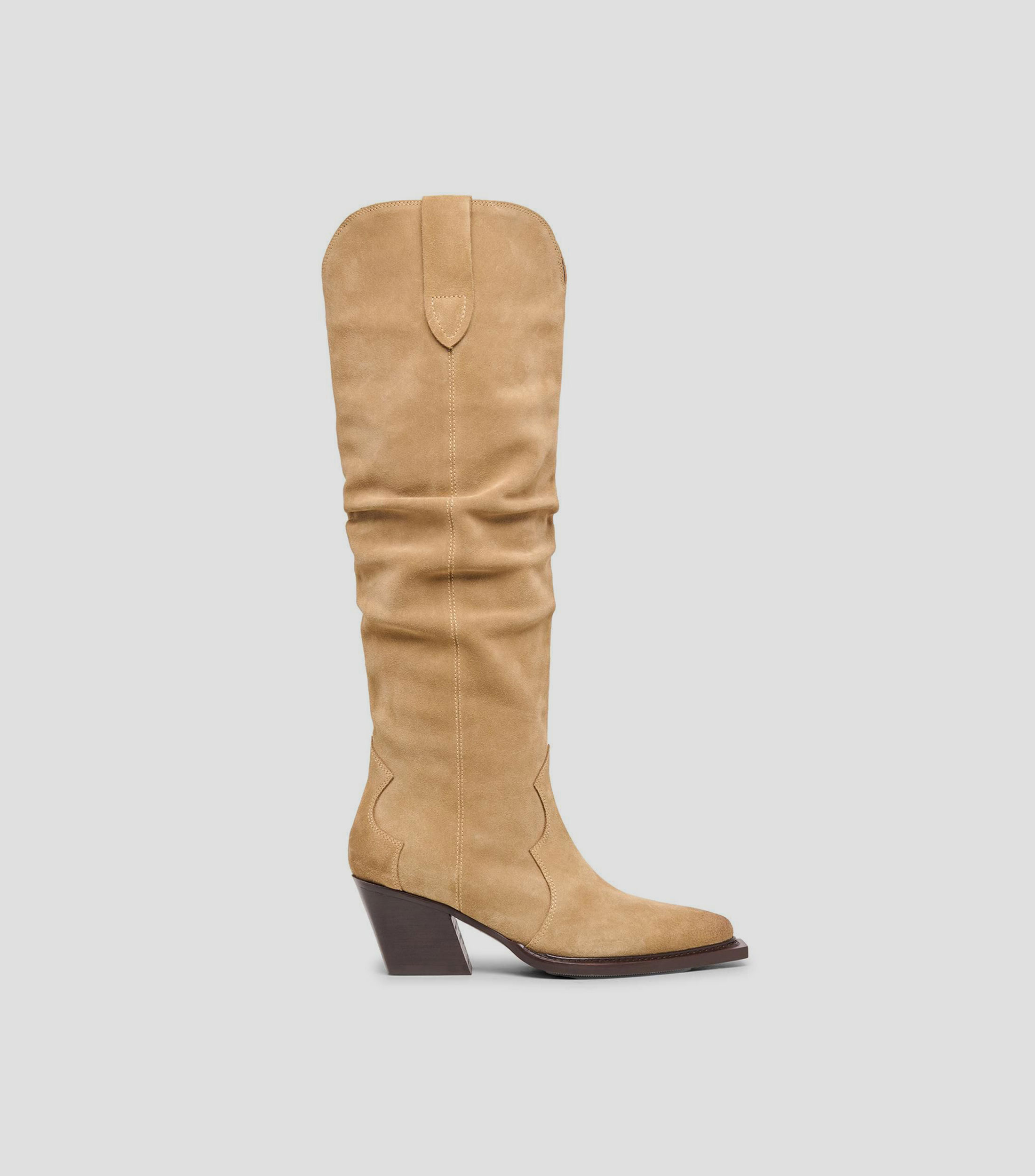 Botas largas Buckly tacón medio cuadrado Mujer