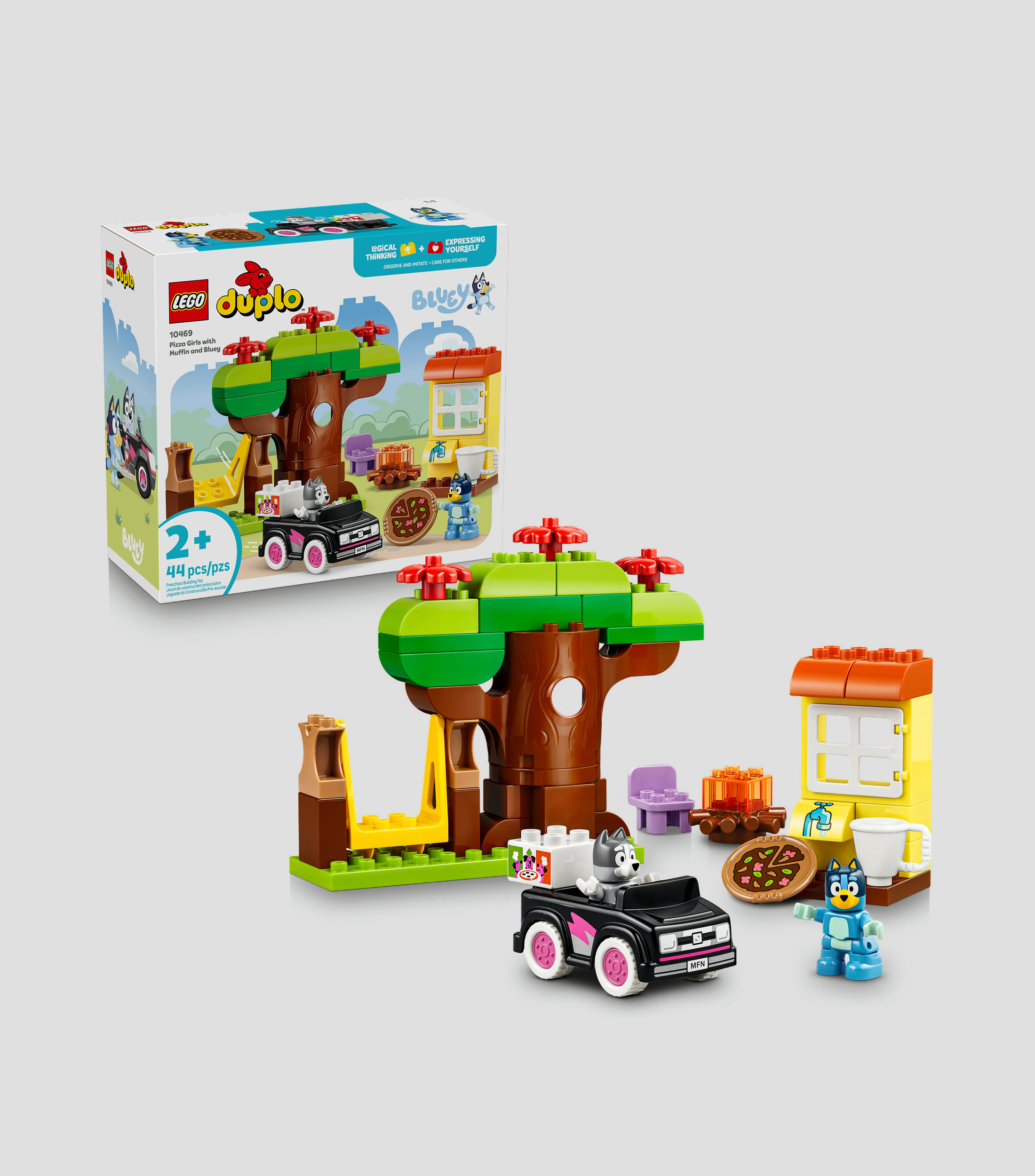 LEGO DUPLO Bluey Pizzeras con Muffin y Bluey