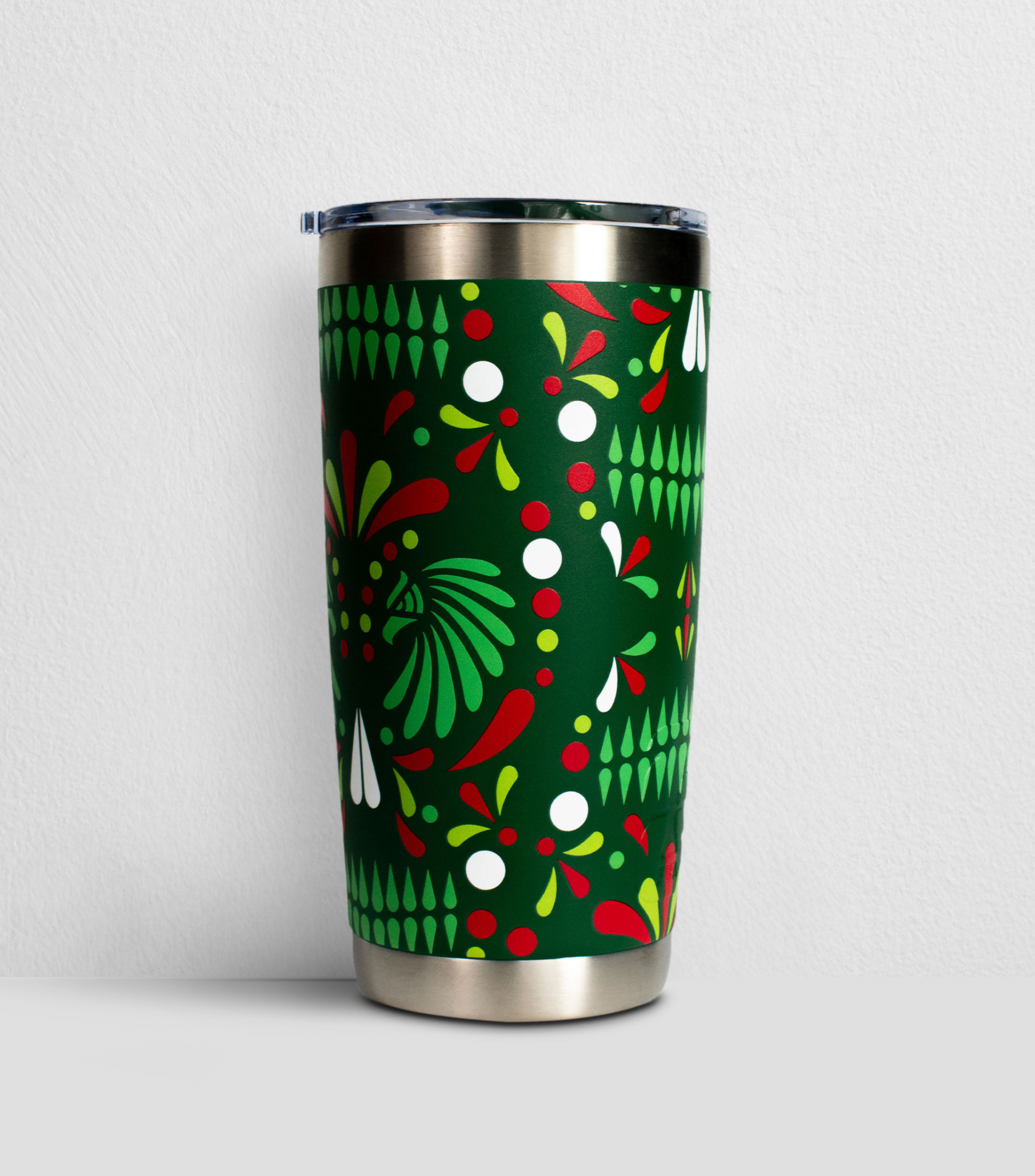 Termo FIFA World Cup 2026 verde en acero inoxidable, 591 ml
